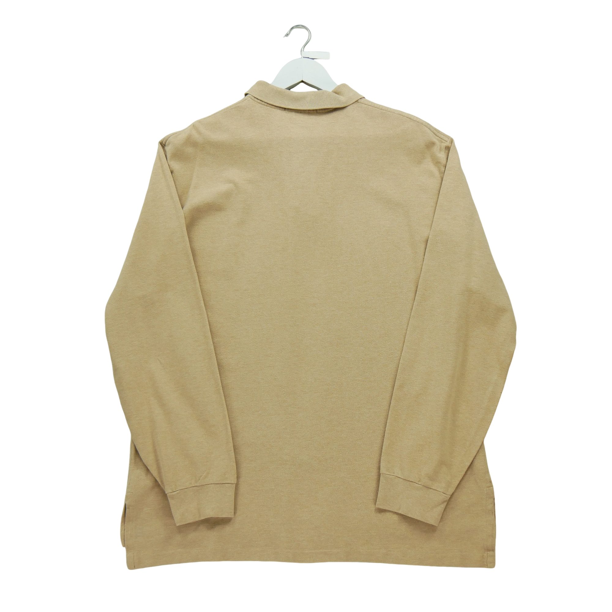 Polo manches longues Homme  Beige 2