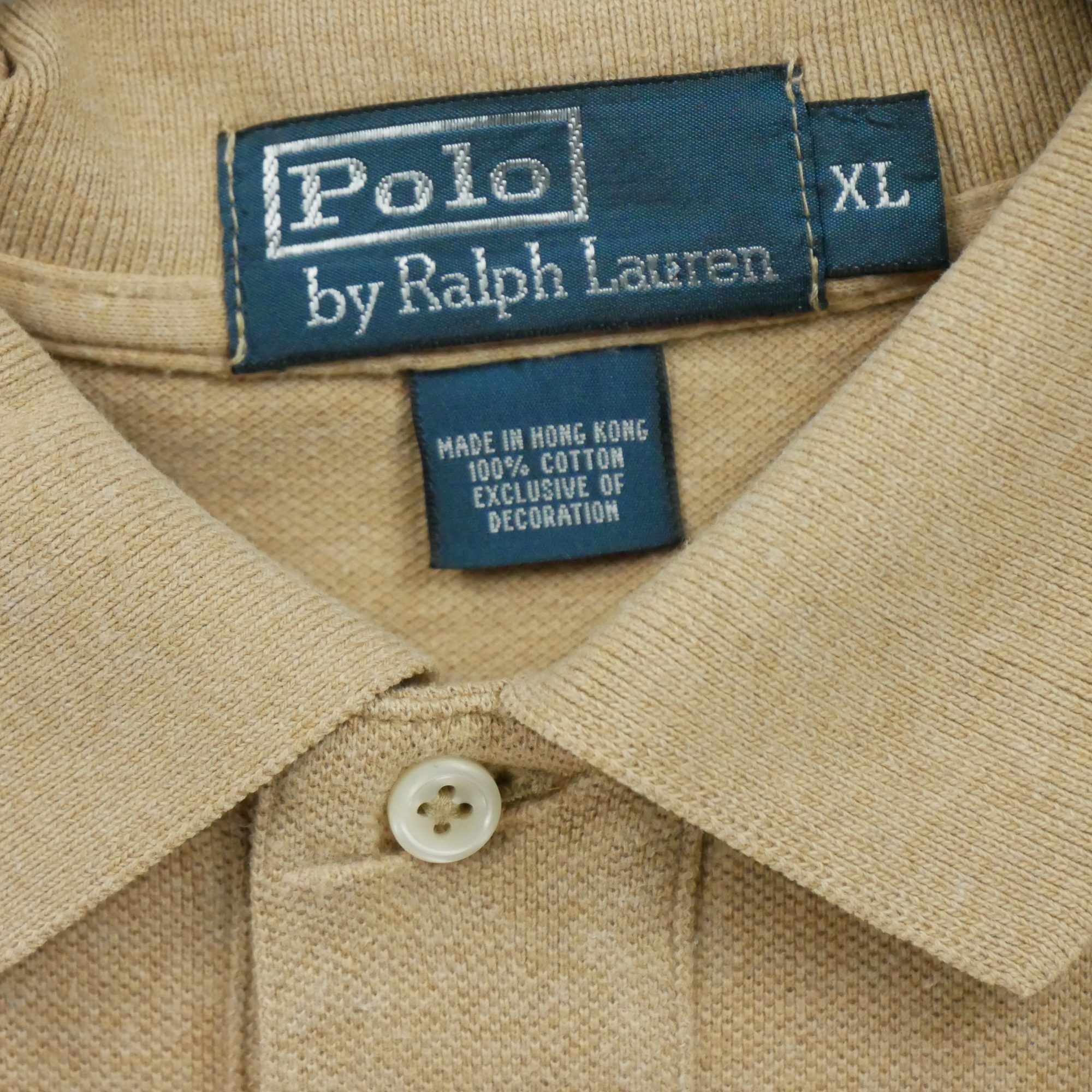 Polo manches longues Homme  Beige 6