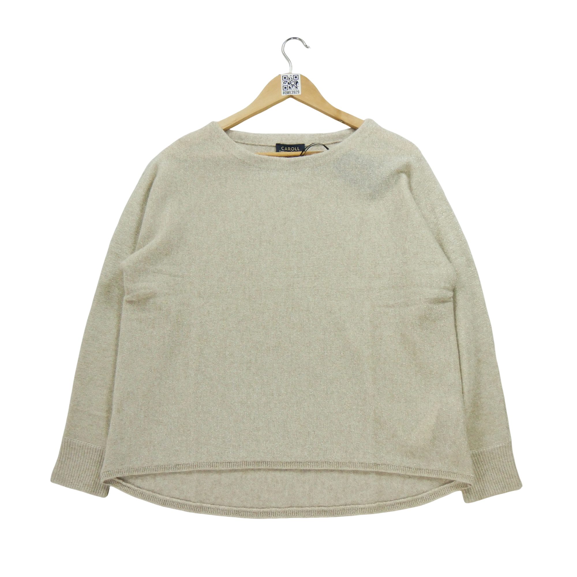Pull Femme  en cachemire Beige 1