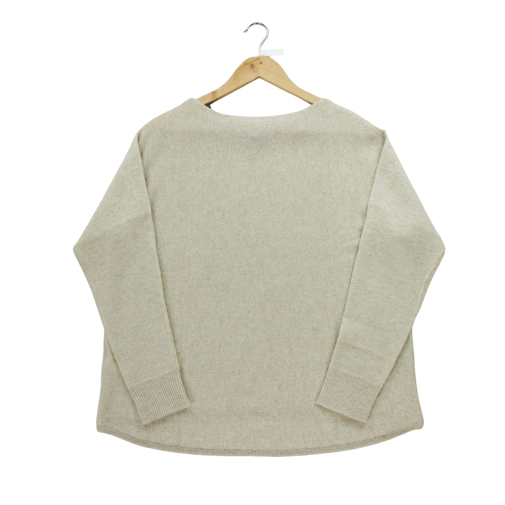 Pull Femme  en cachemire Beige 2
