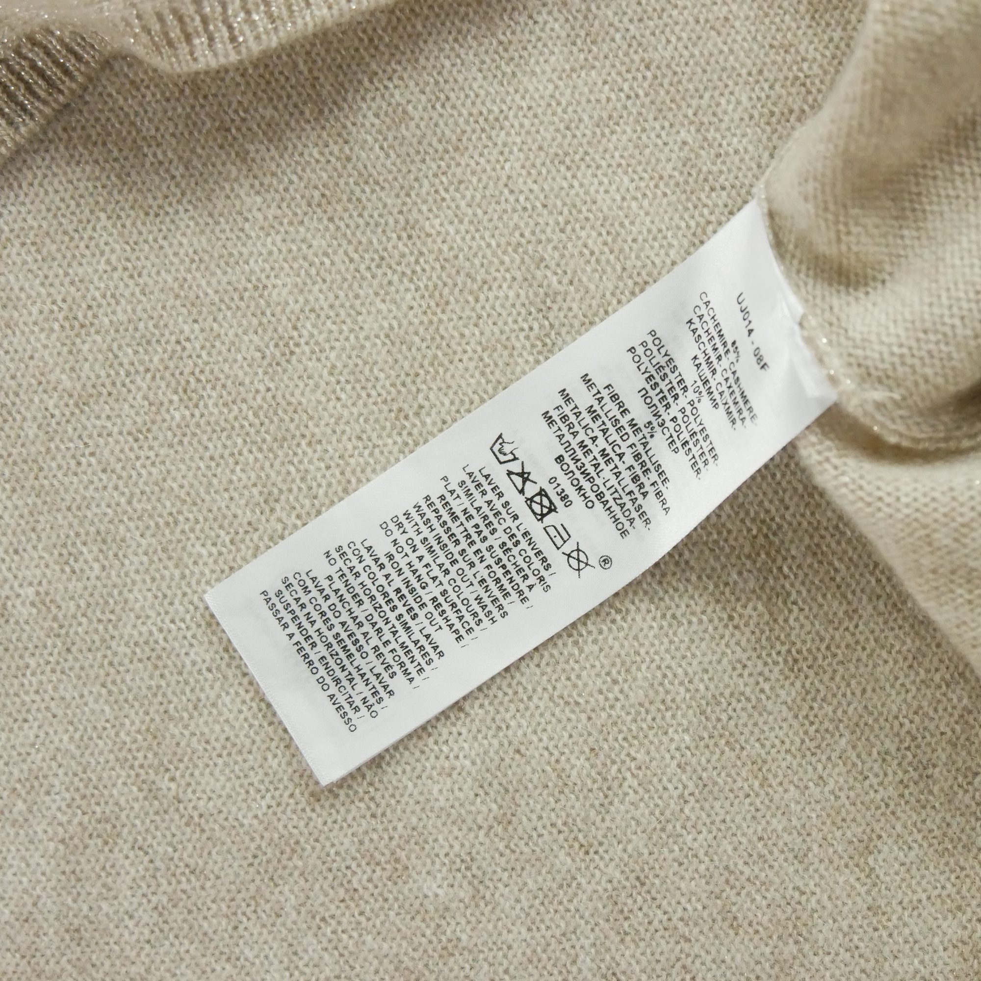 Pull Femme  en cachemire Beige 5