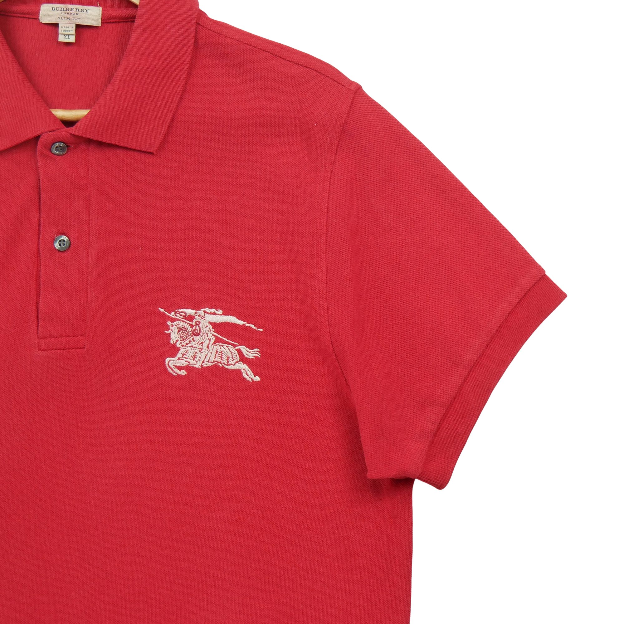 Polo manches courtes Homme  Rouge 4
