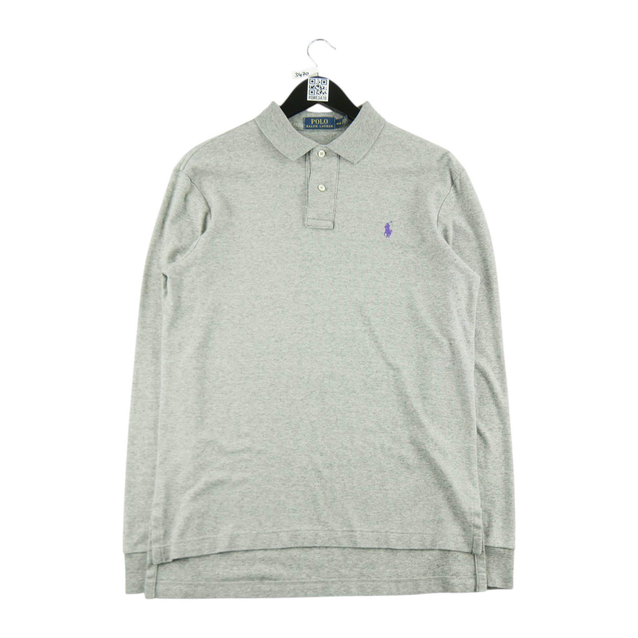 Polo manches longues Homme  Gris 1