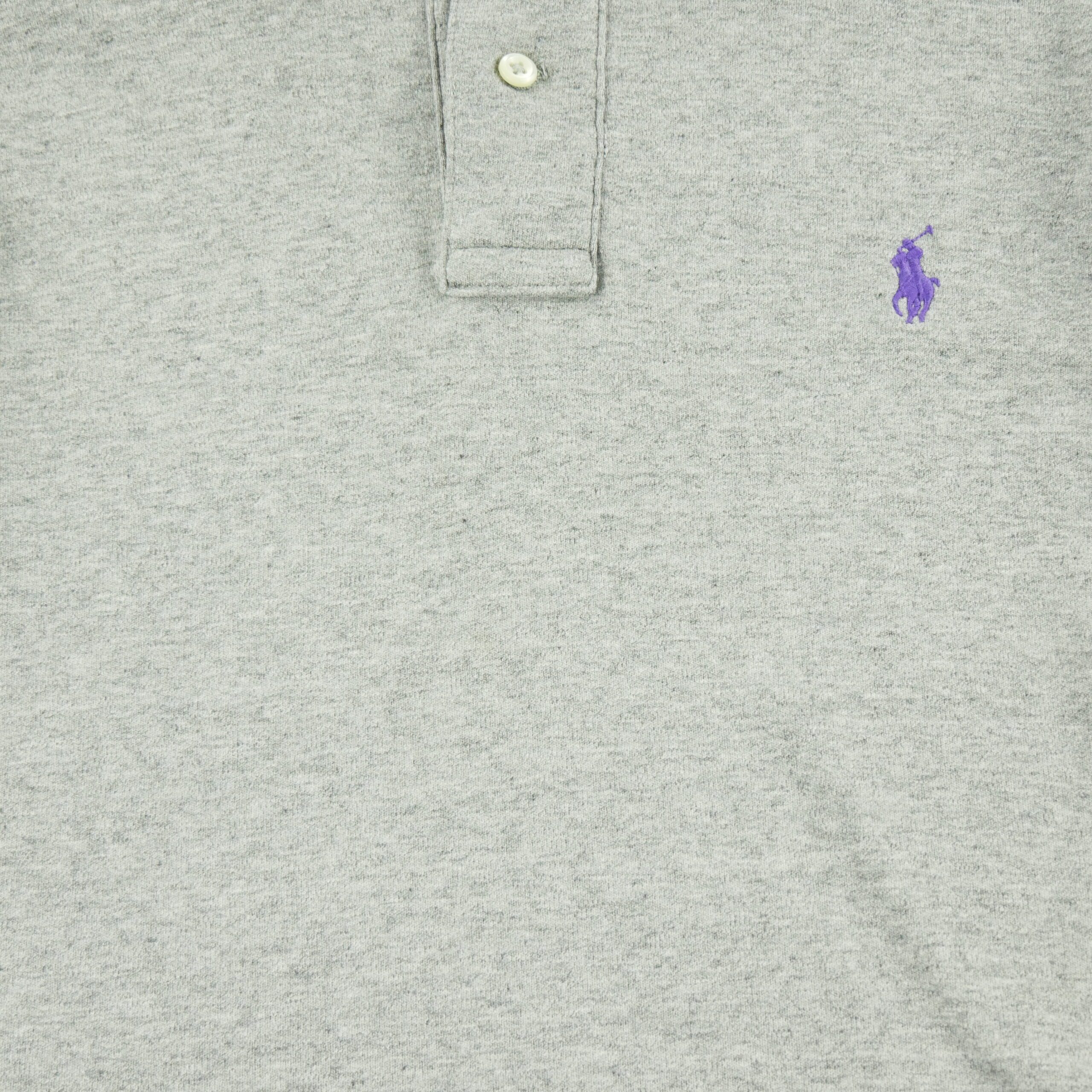 Polo manches longues Homme  Gris 3