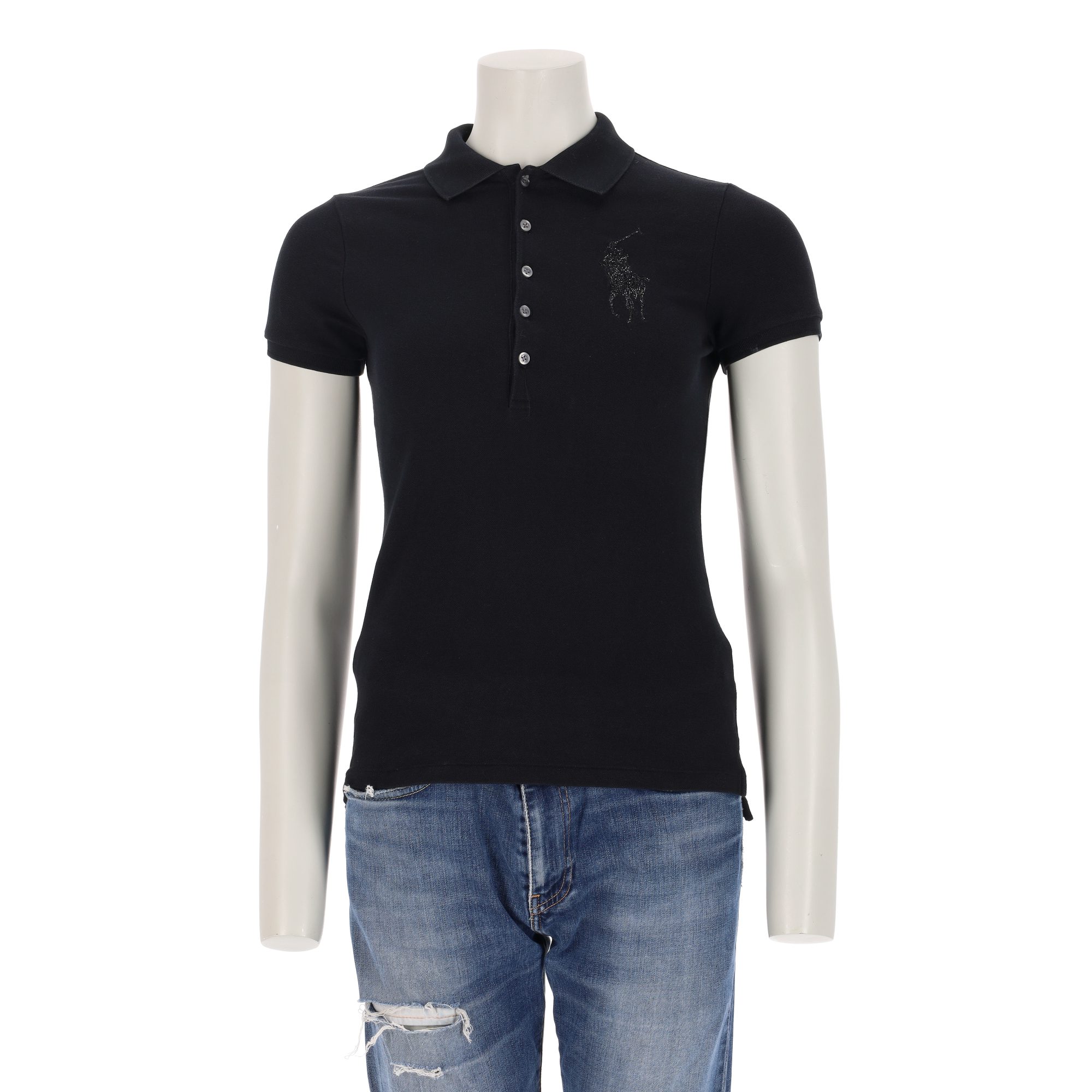 Polo manches courtes Femme  Noir 1