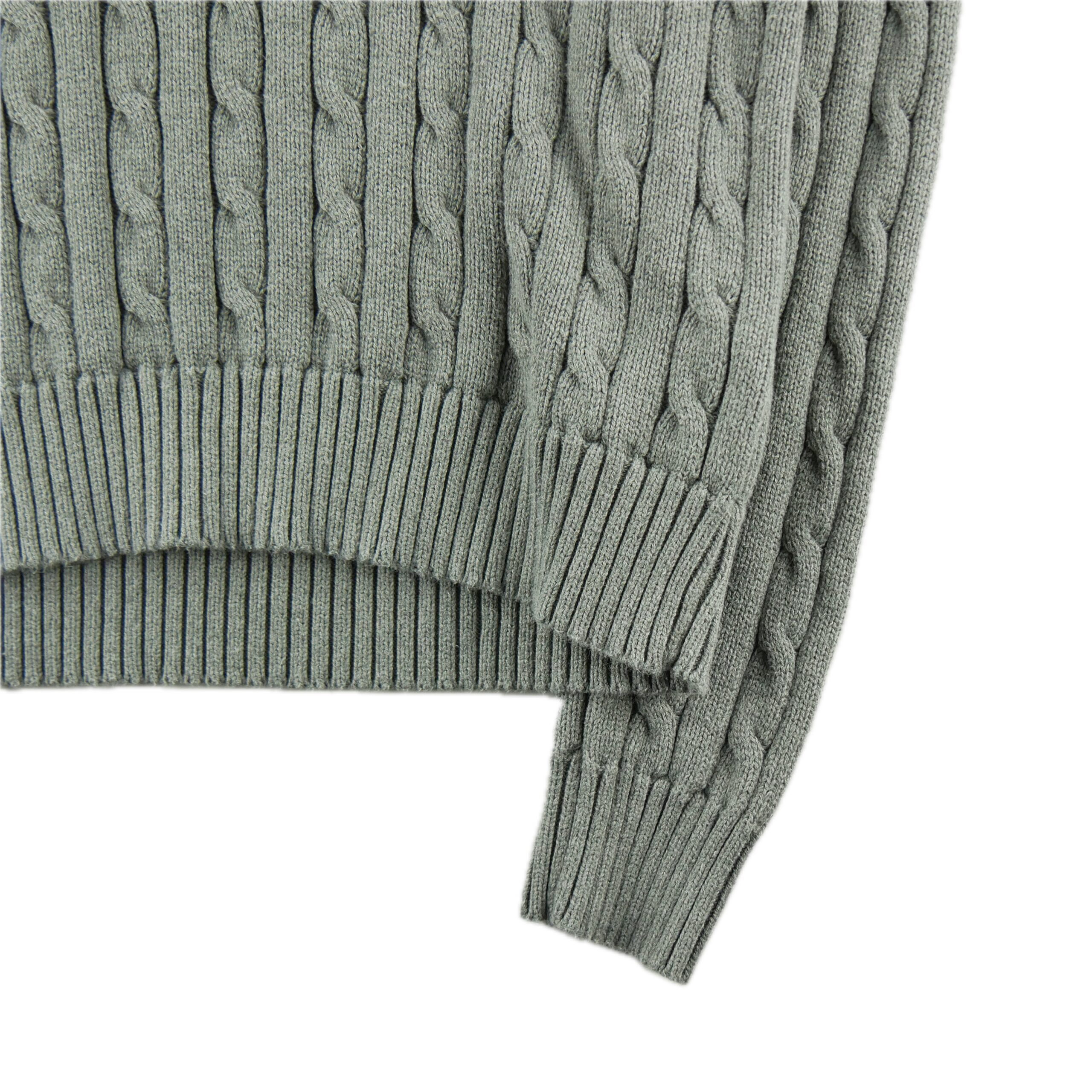 Pull Femme  maille torsadée Gris 4