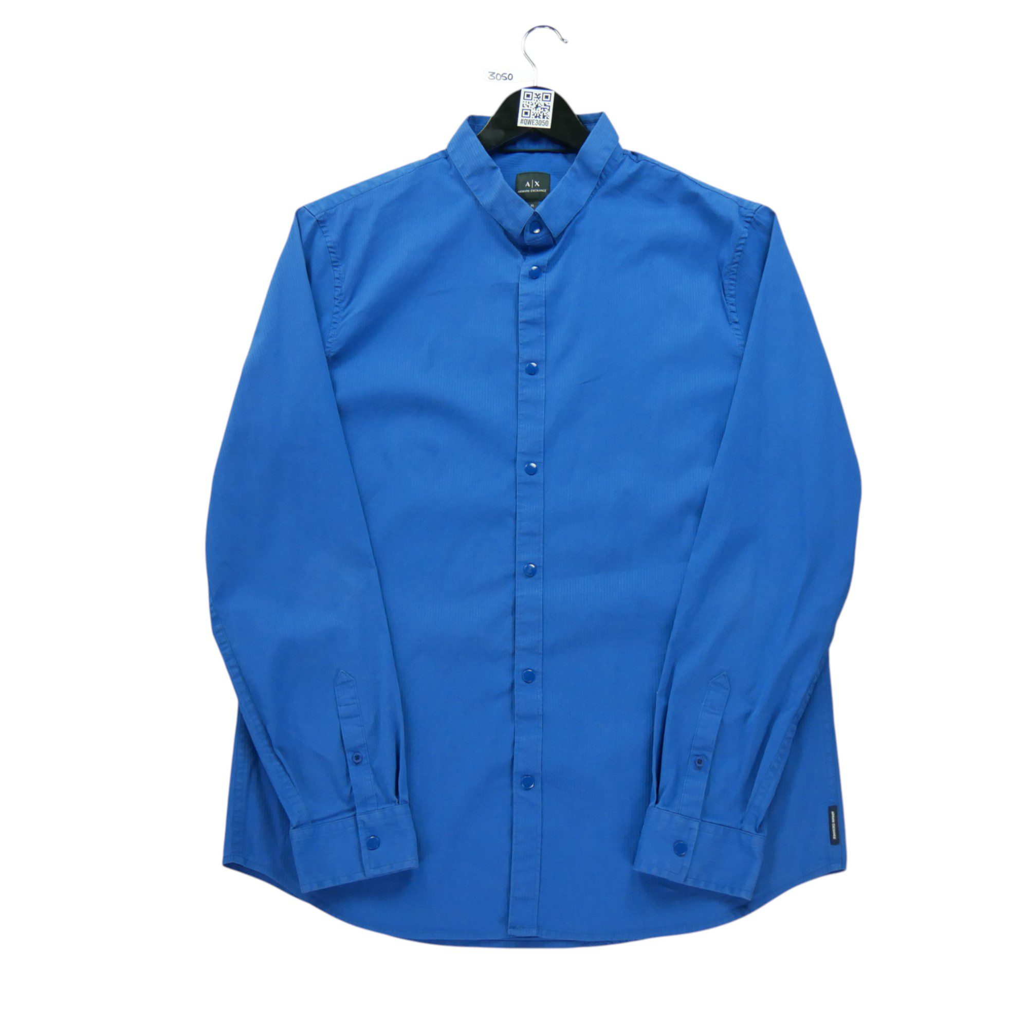 Chemise classiques Homme uni Bleu 2
