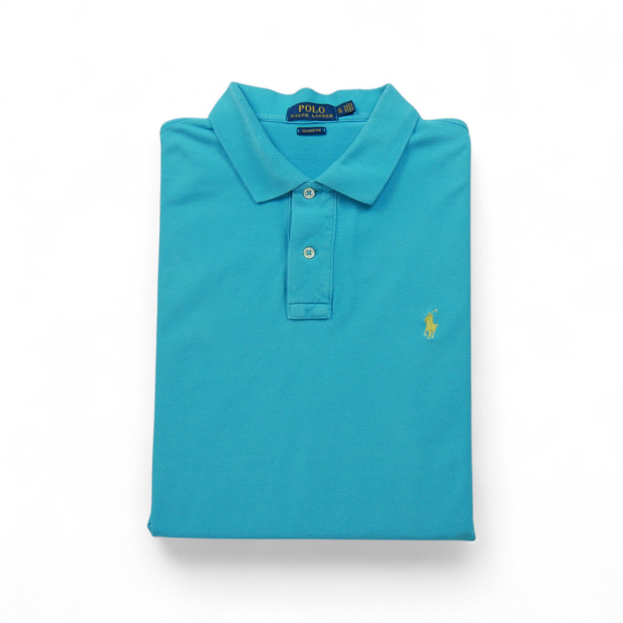 Polo manches courtes Homme Turquoise - Bon état
