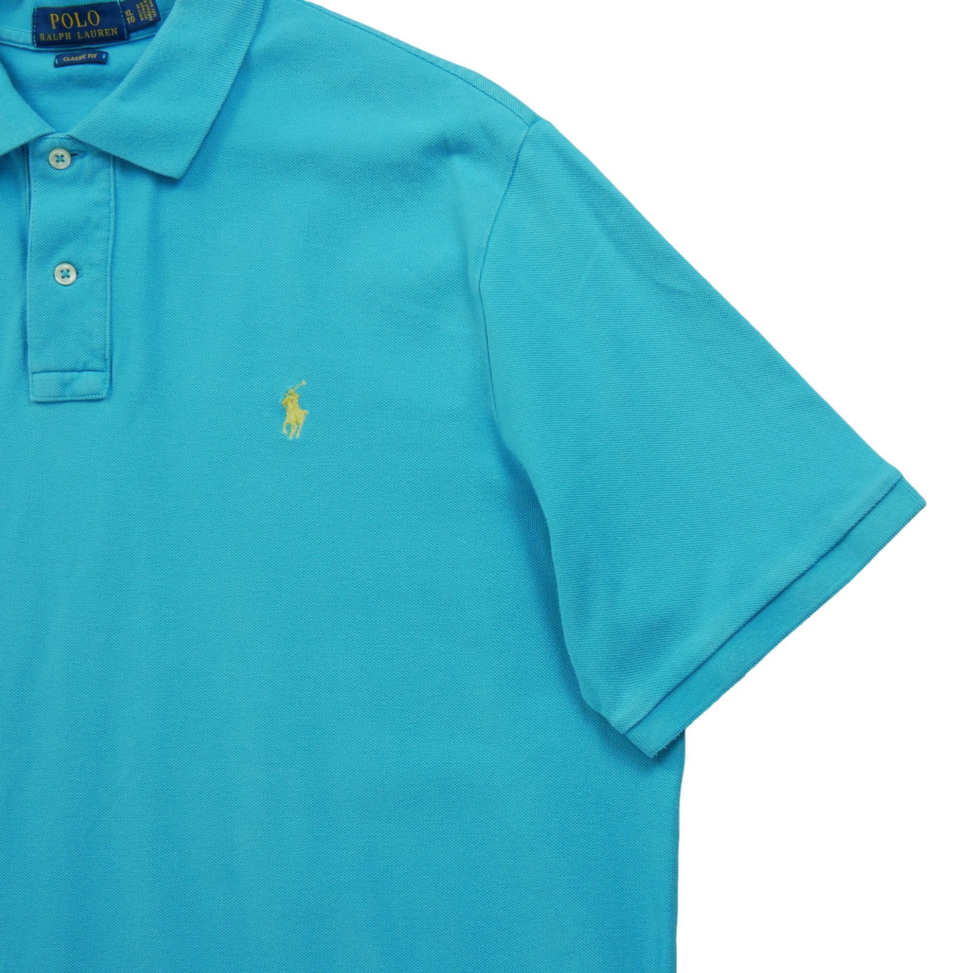 Polo manches courtes Homme  Turquoise 4