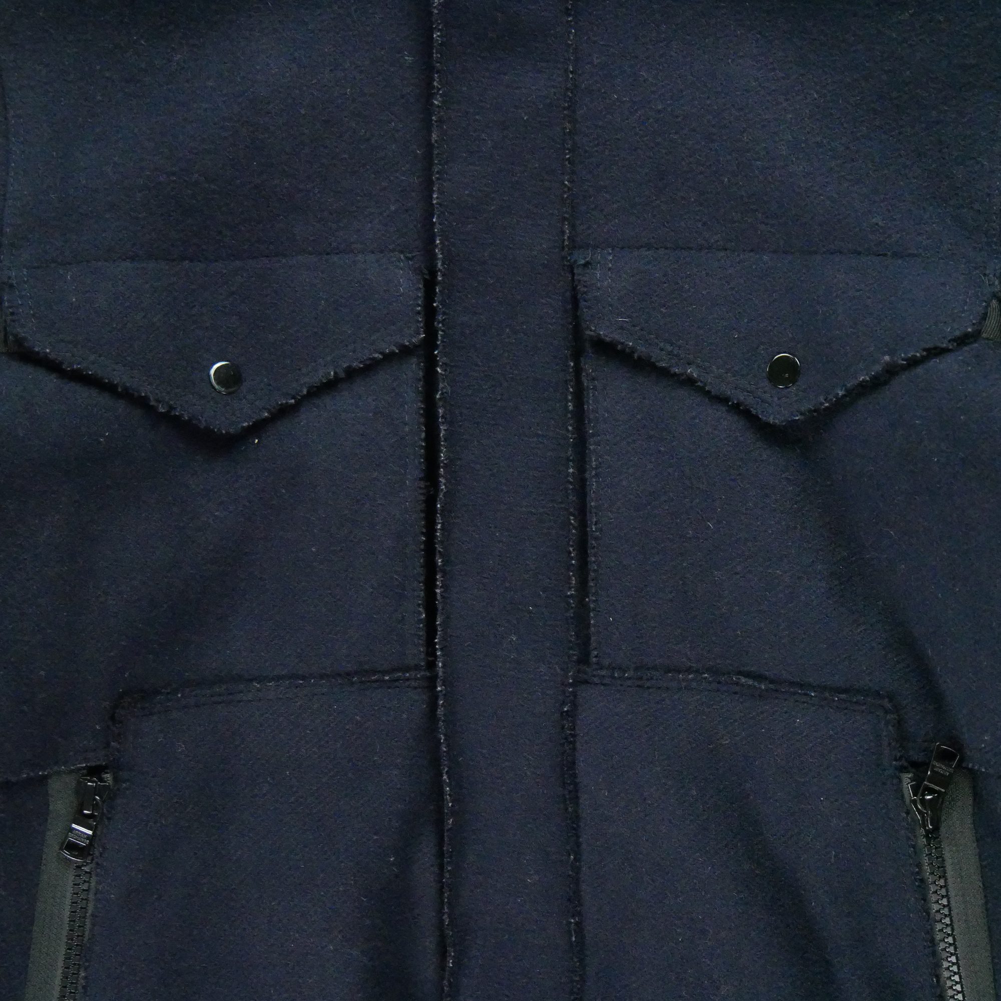 Blouson Homme  en laine Marine 4