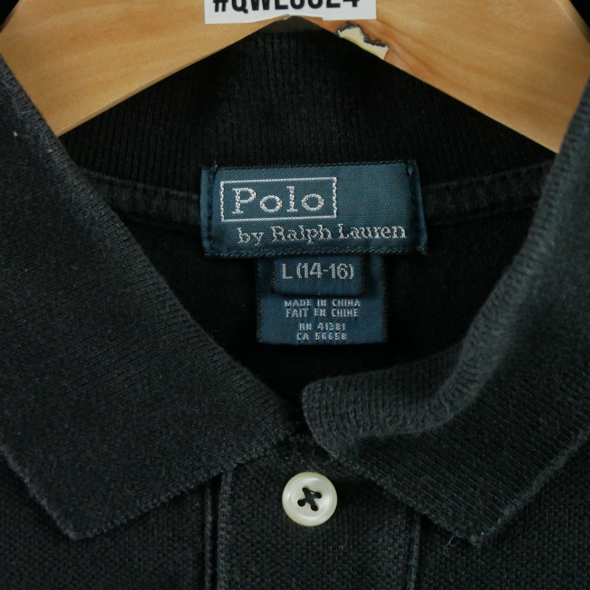 Polo manches longues Homme  Noir 5