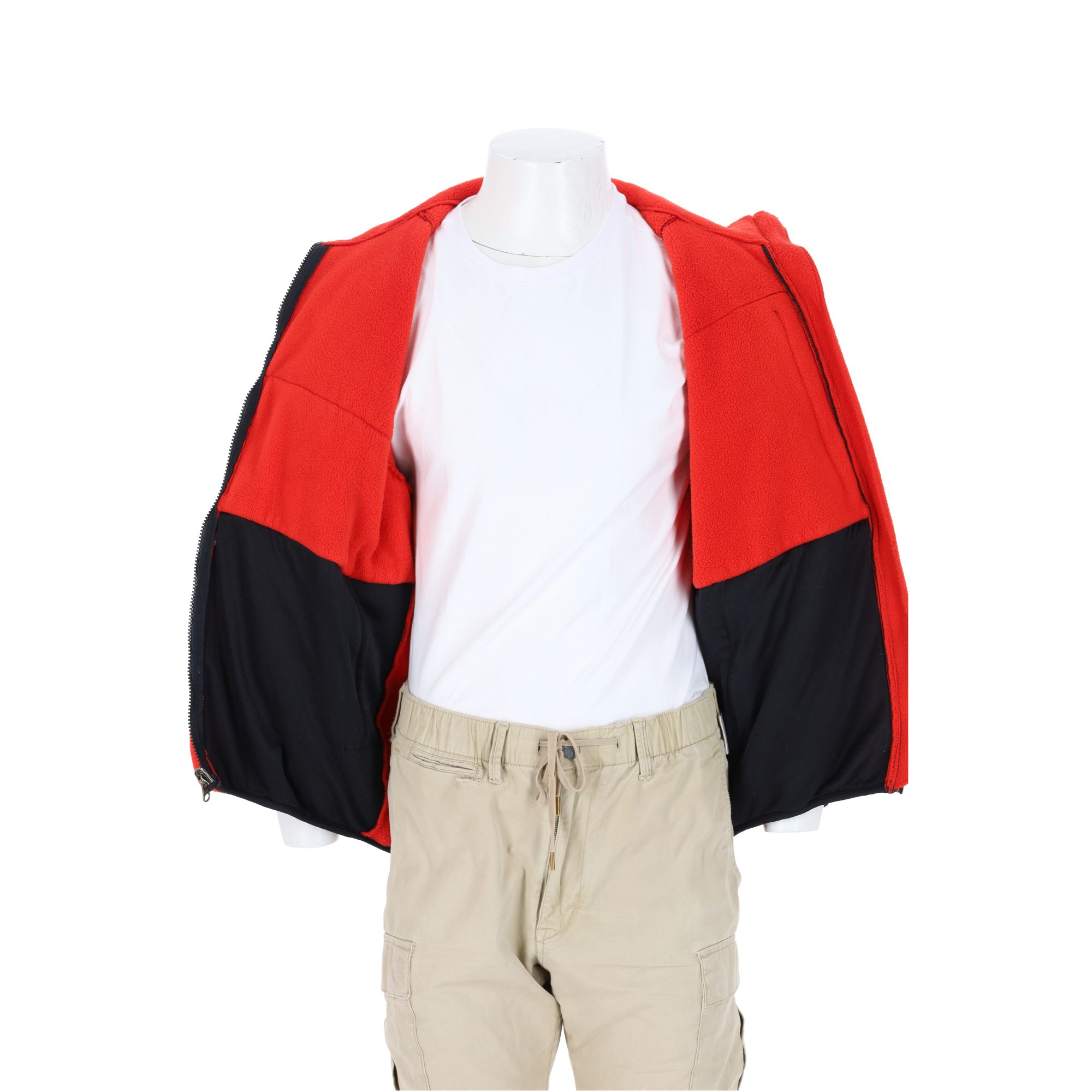 Veste polaire Homme  Vintage Rouge 5