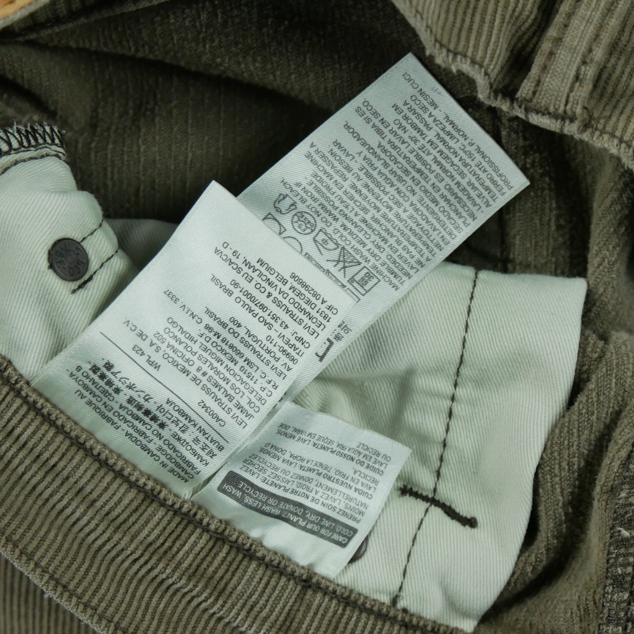 Pantalon Homme Levis 511 Beige 7