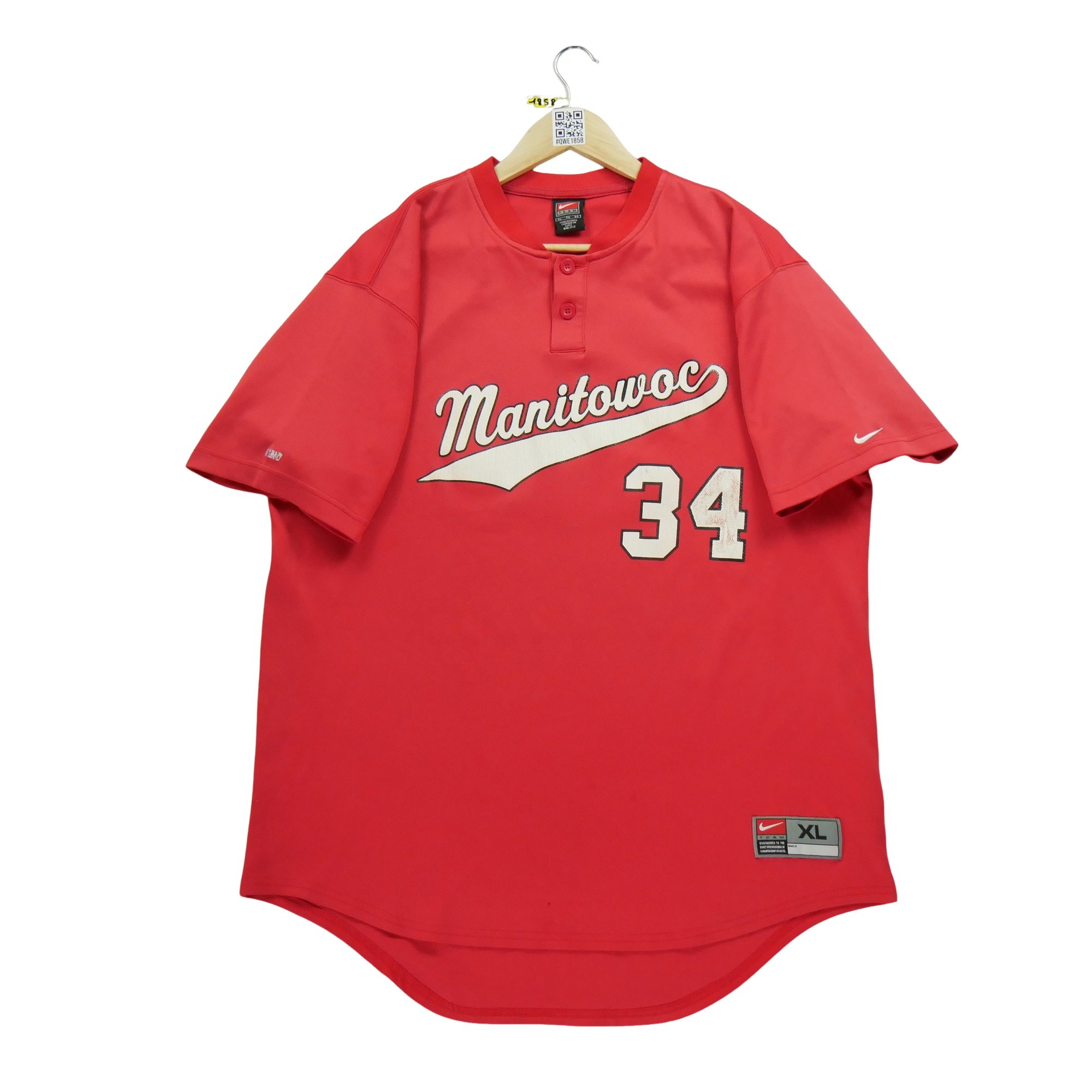 Maillot Homme  Baseball Rouge 1