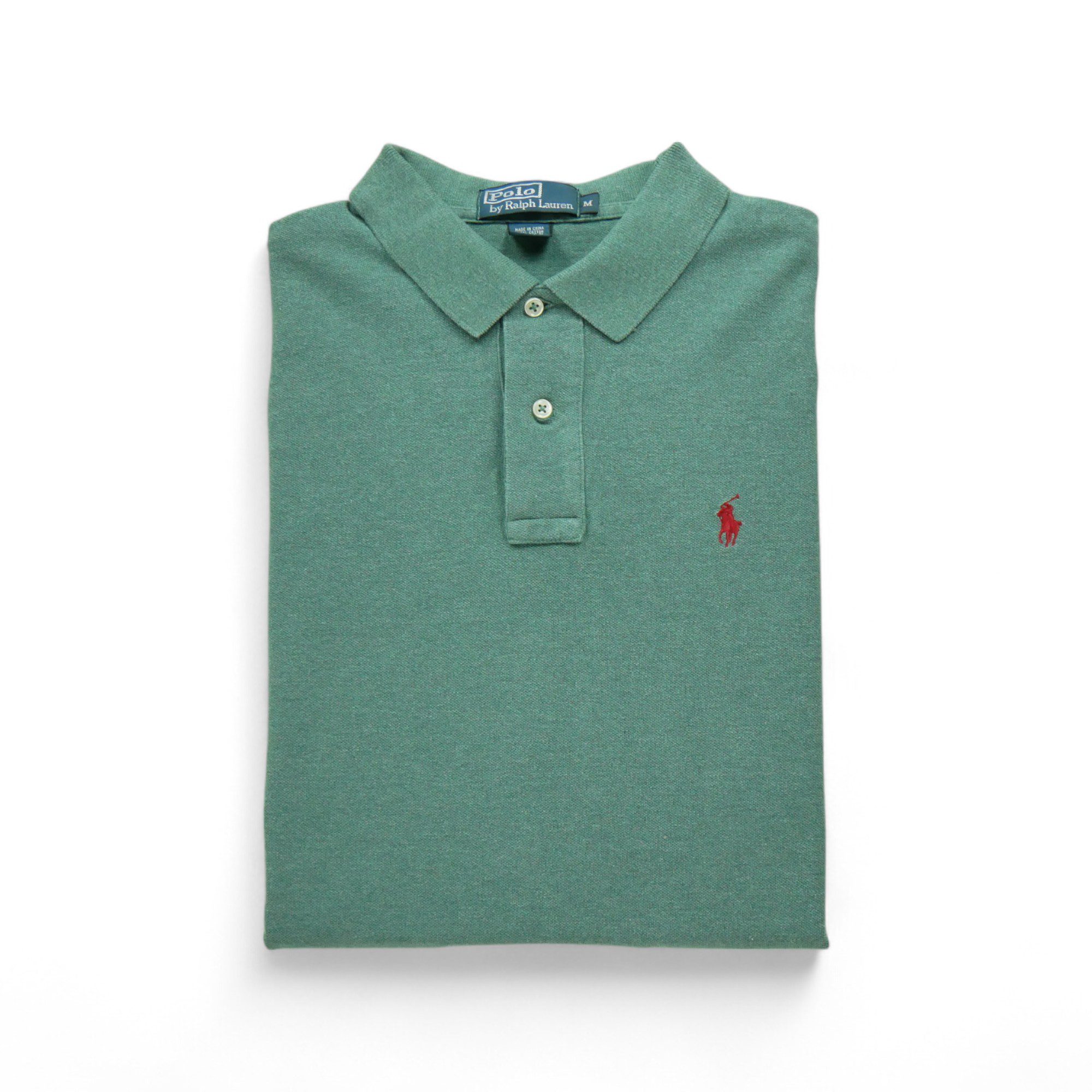 Polo manches longues Homme  Vert 1