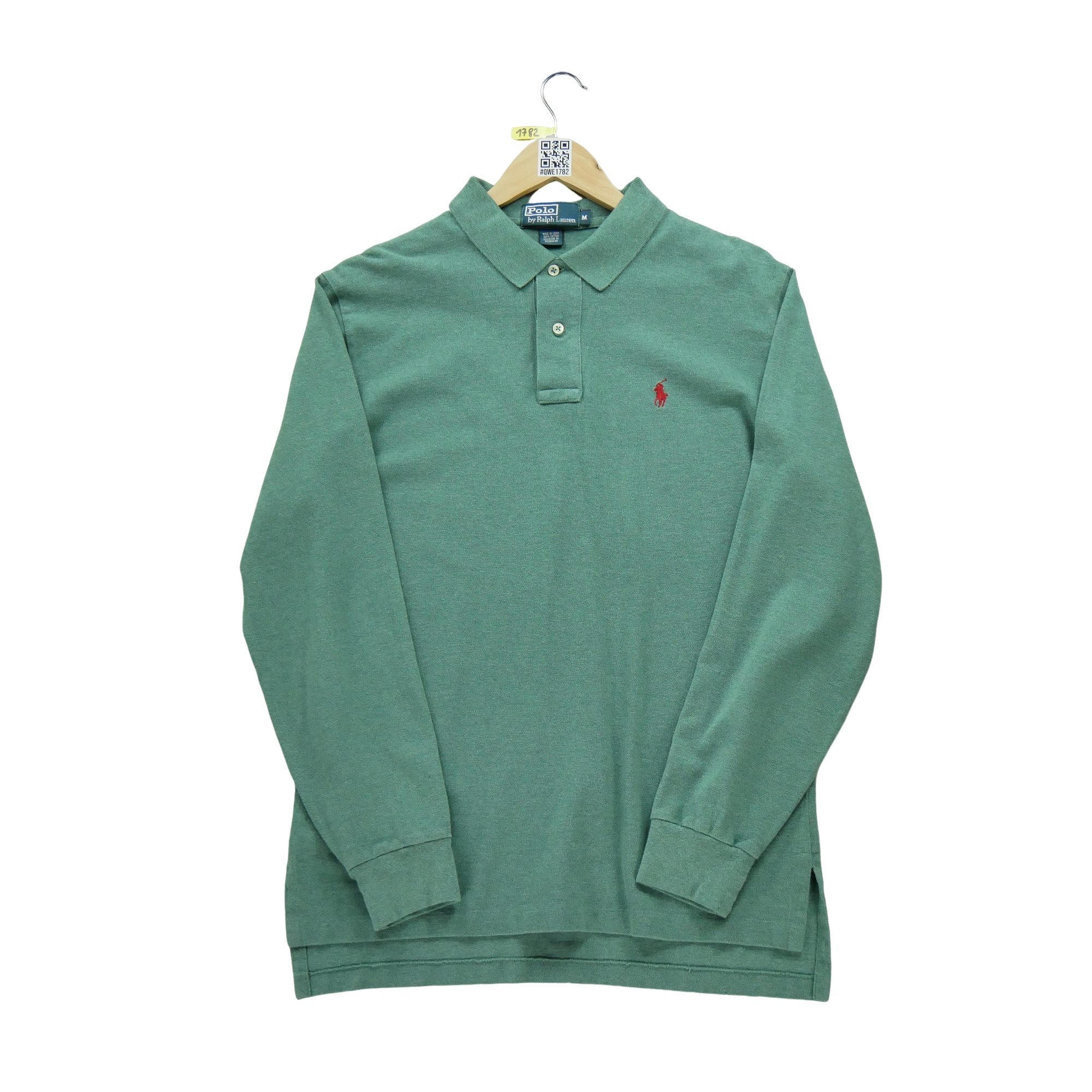 Polo manches longues Homme  Vert 2