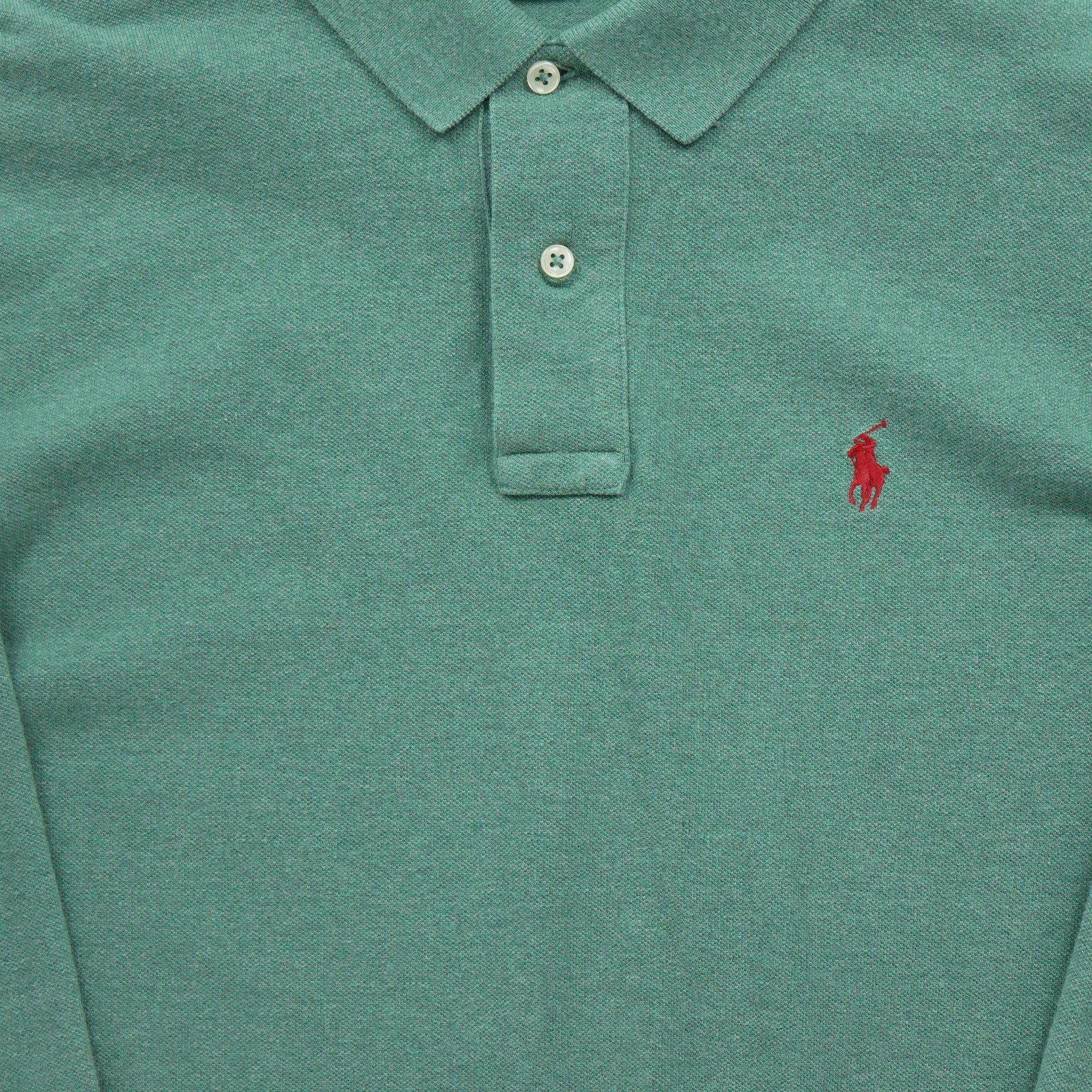 Polo manches longues Homme  Vert 4
