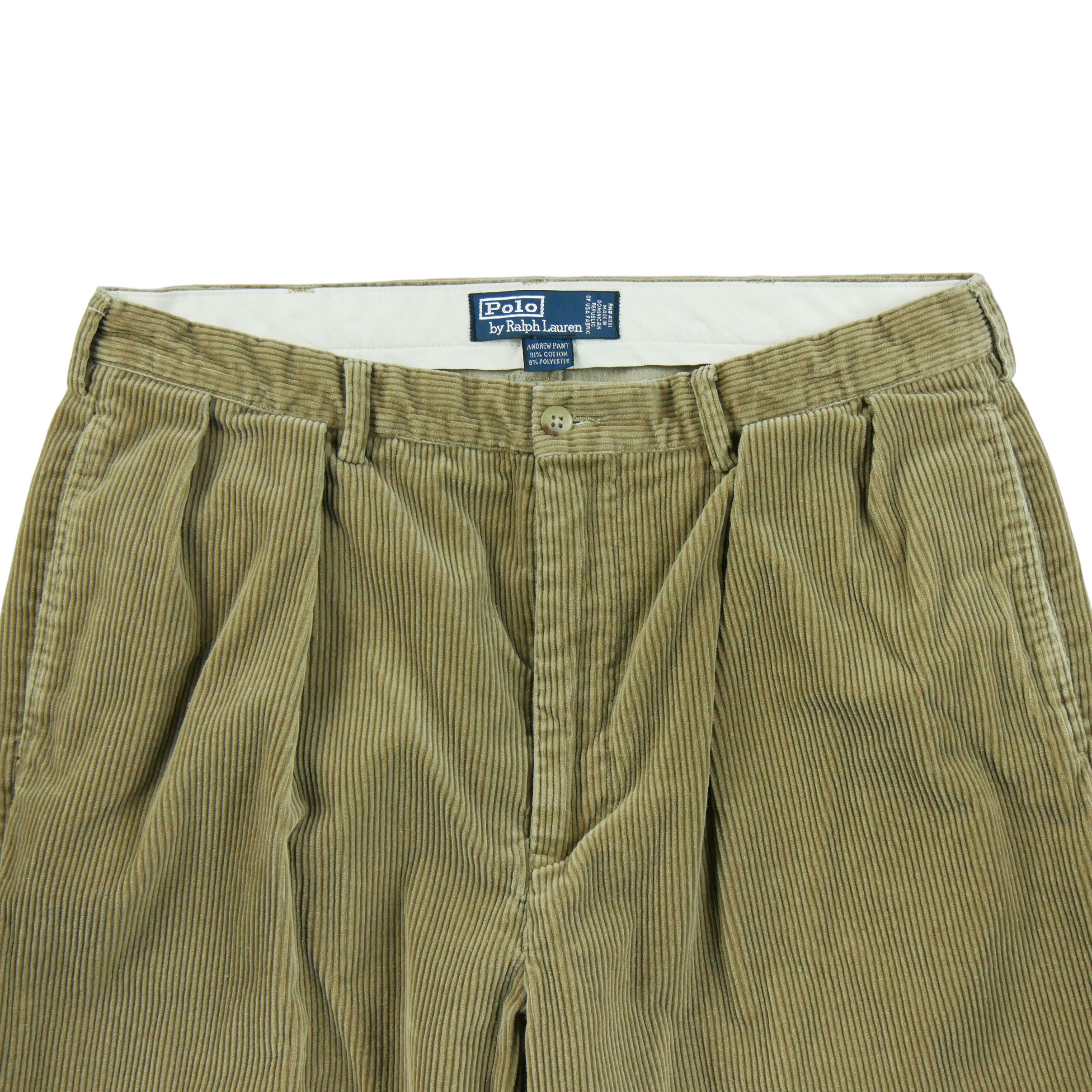 Pantalon Homme en velours côtelé Beige 3