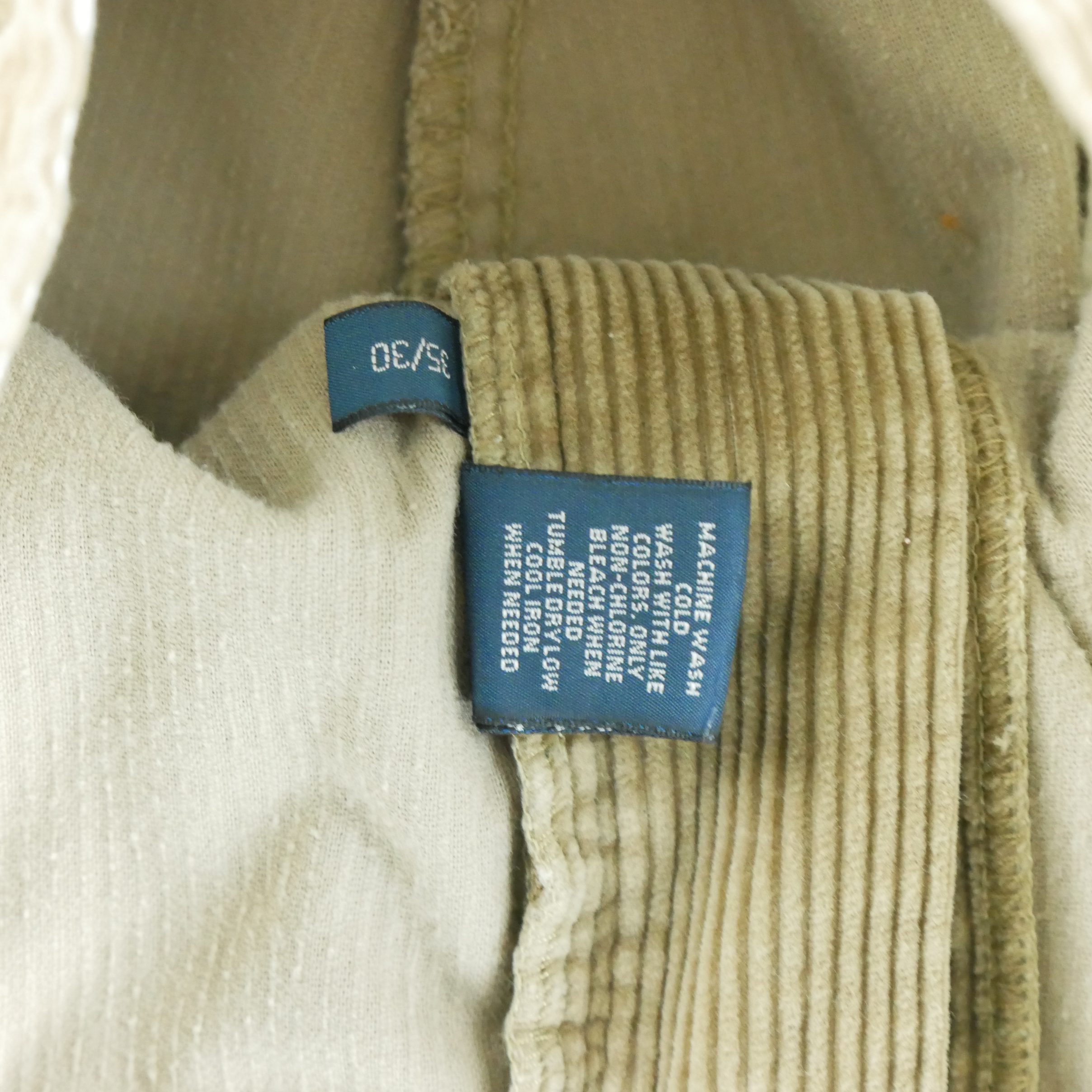 Pantalon Homme en velours côtelé Beige 7