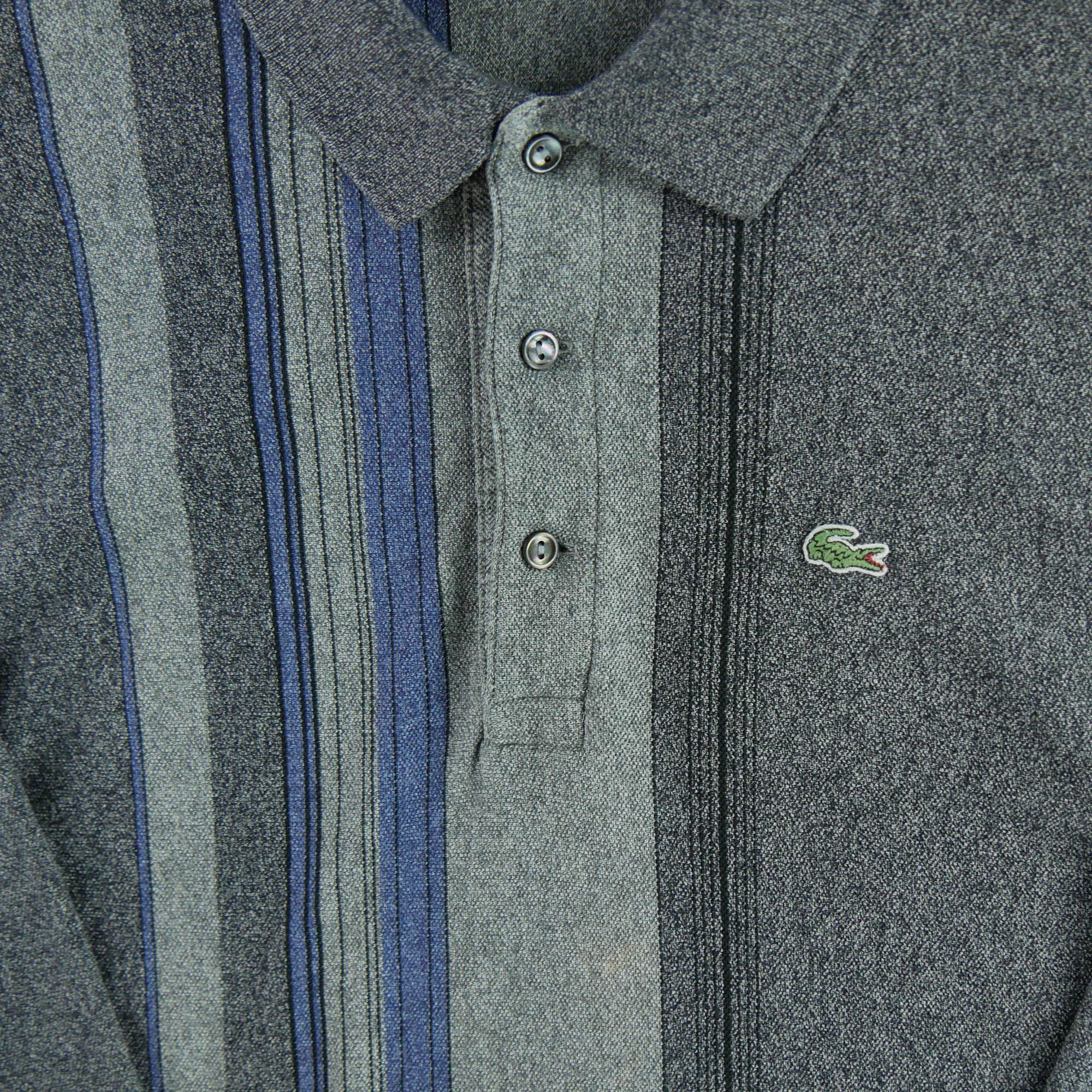 Polo manches longues Homme  Gris 3