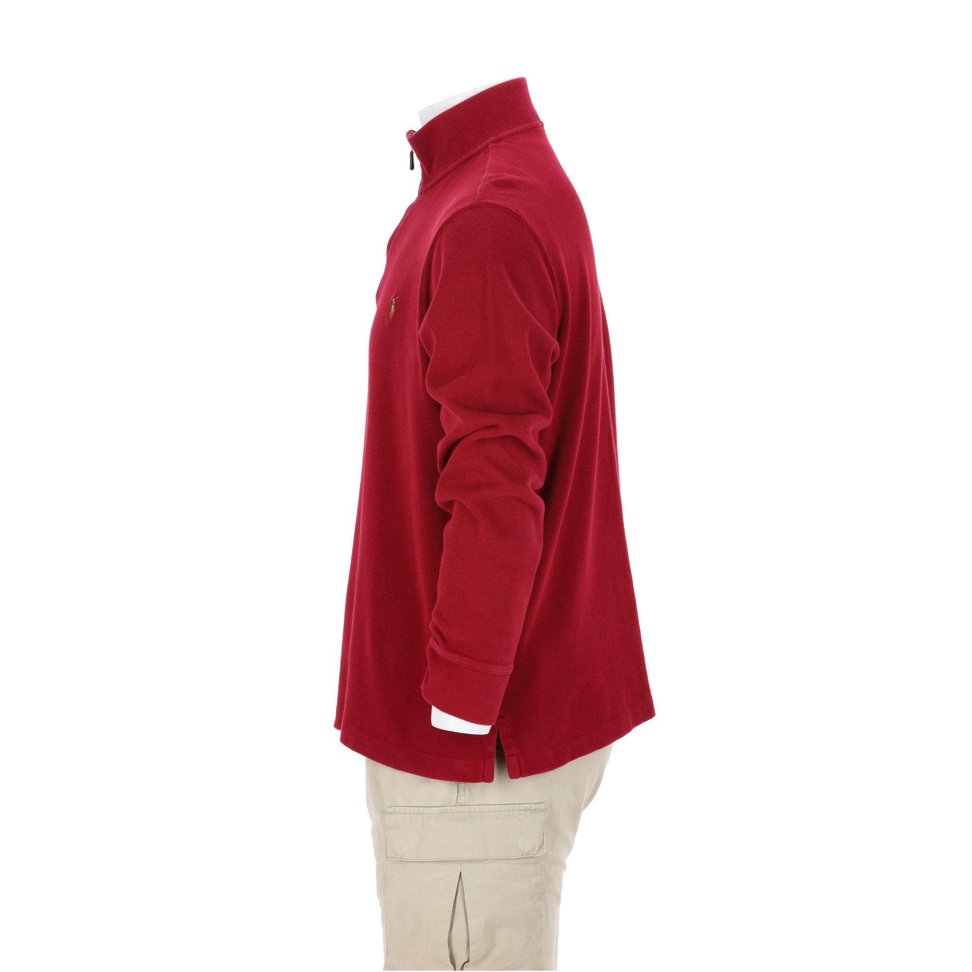 Pull Homme  col camionneur Rouge 3