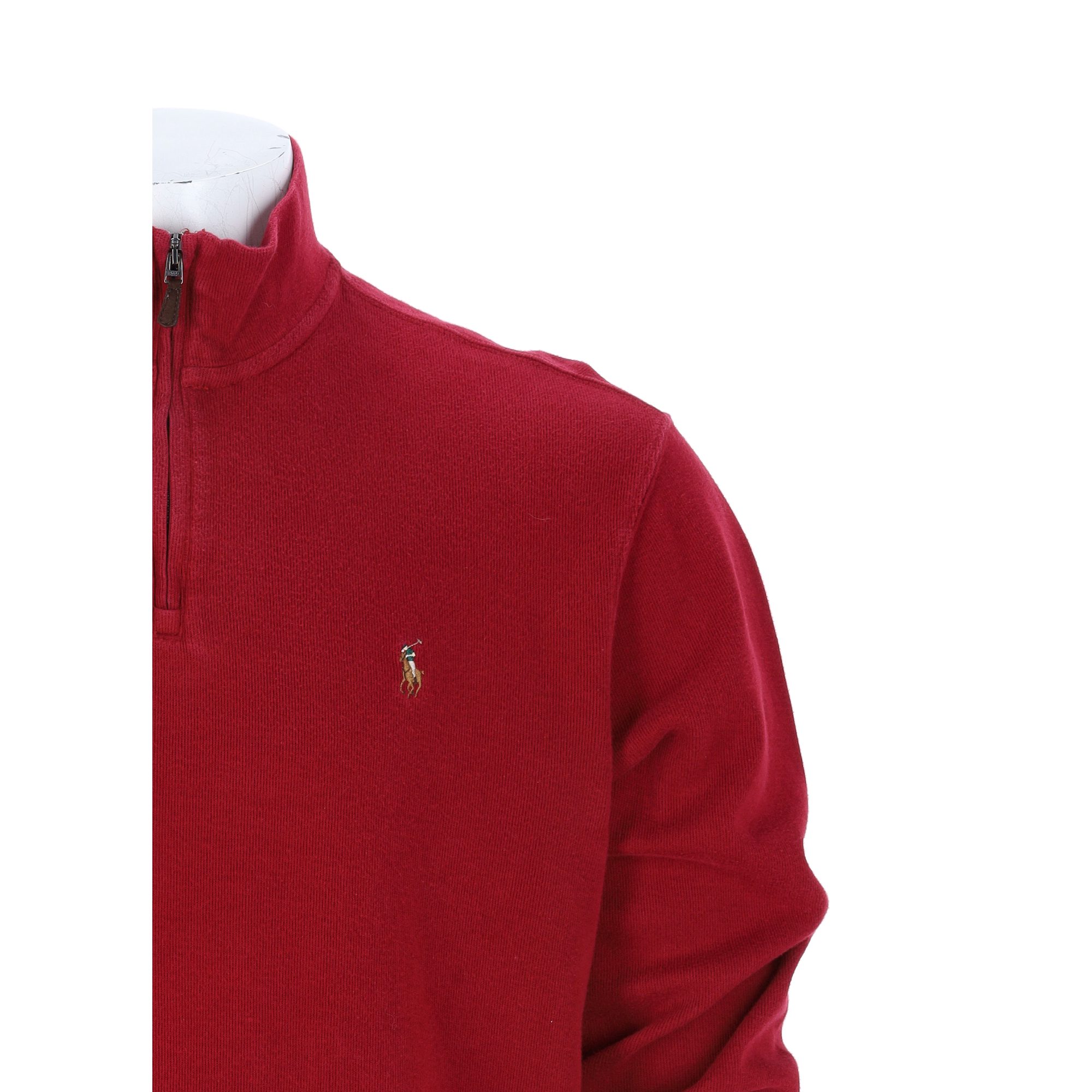 Pull Homme  col camionneur Rouge 6