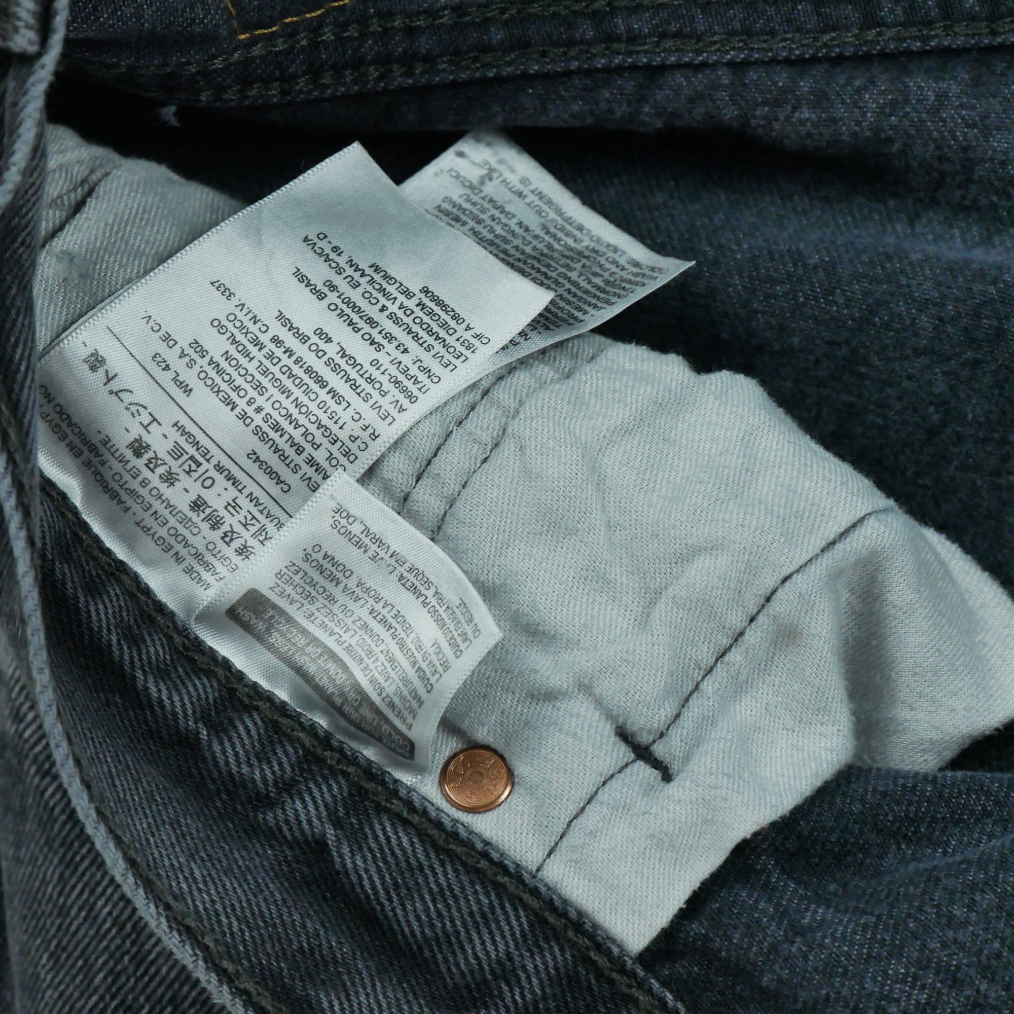 Jean Homme Levis 501 Gris 8