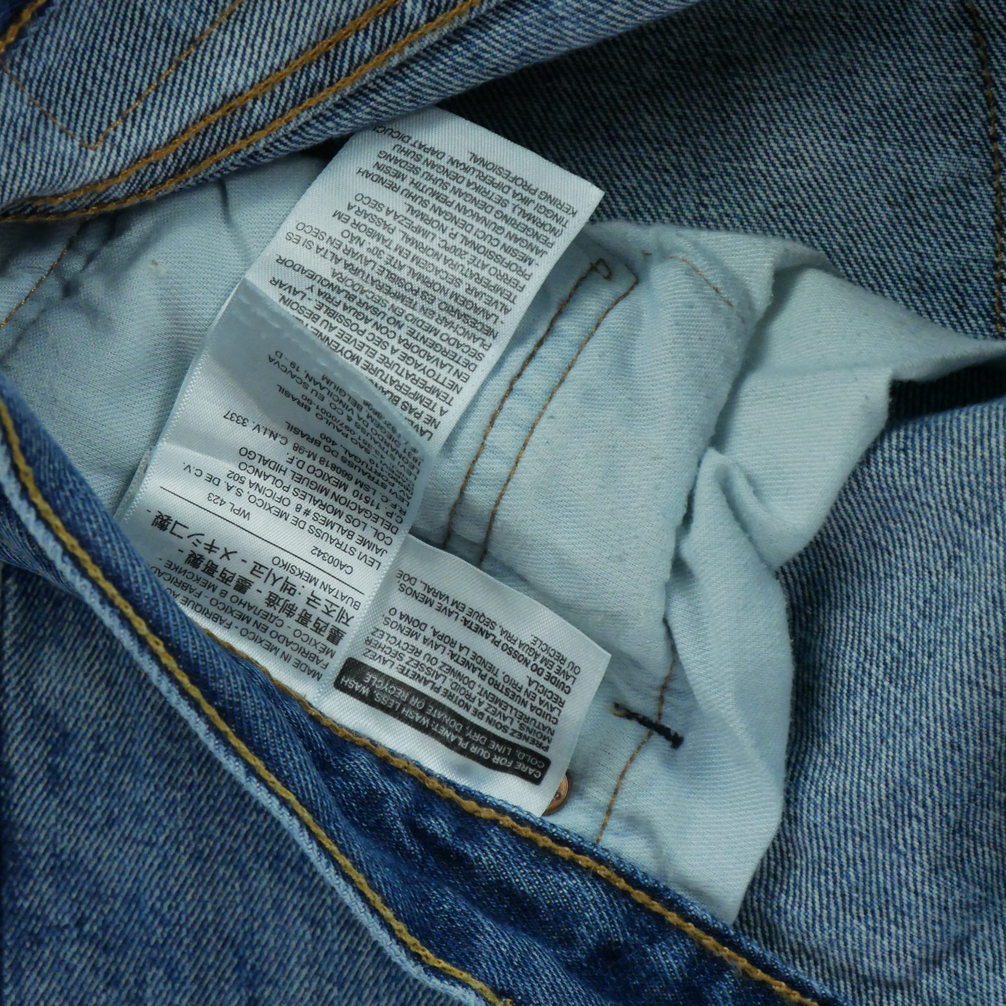 Jean Homme Levis 501 Bleu 7