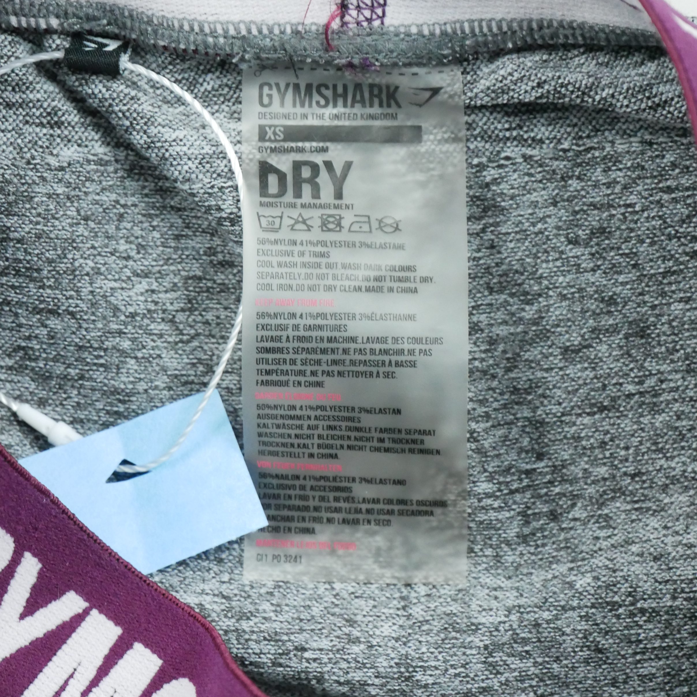 Leggings Femme  Dry Fitness Yoga Gris 4