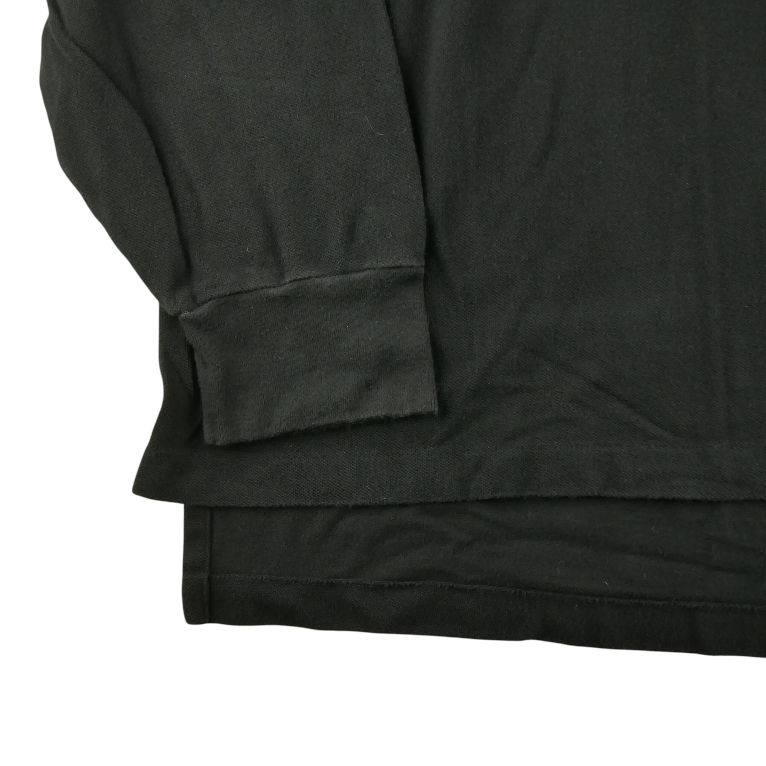Polo manches longues Homme  Noir 4