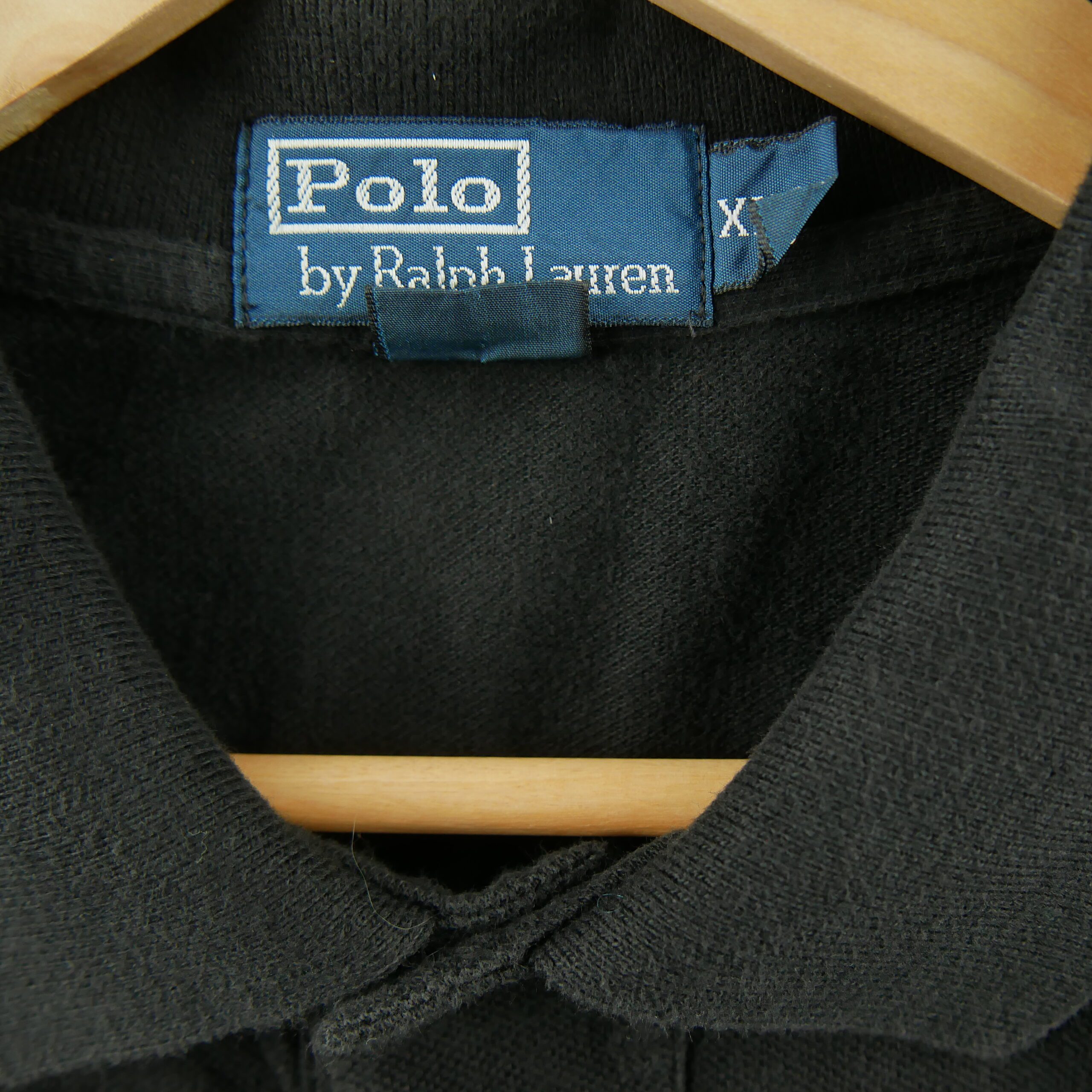 Polo manches longues Homme  Noir 5