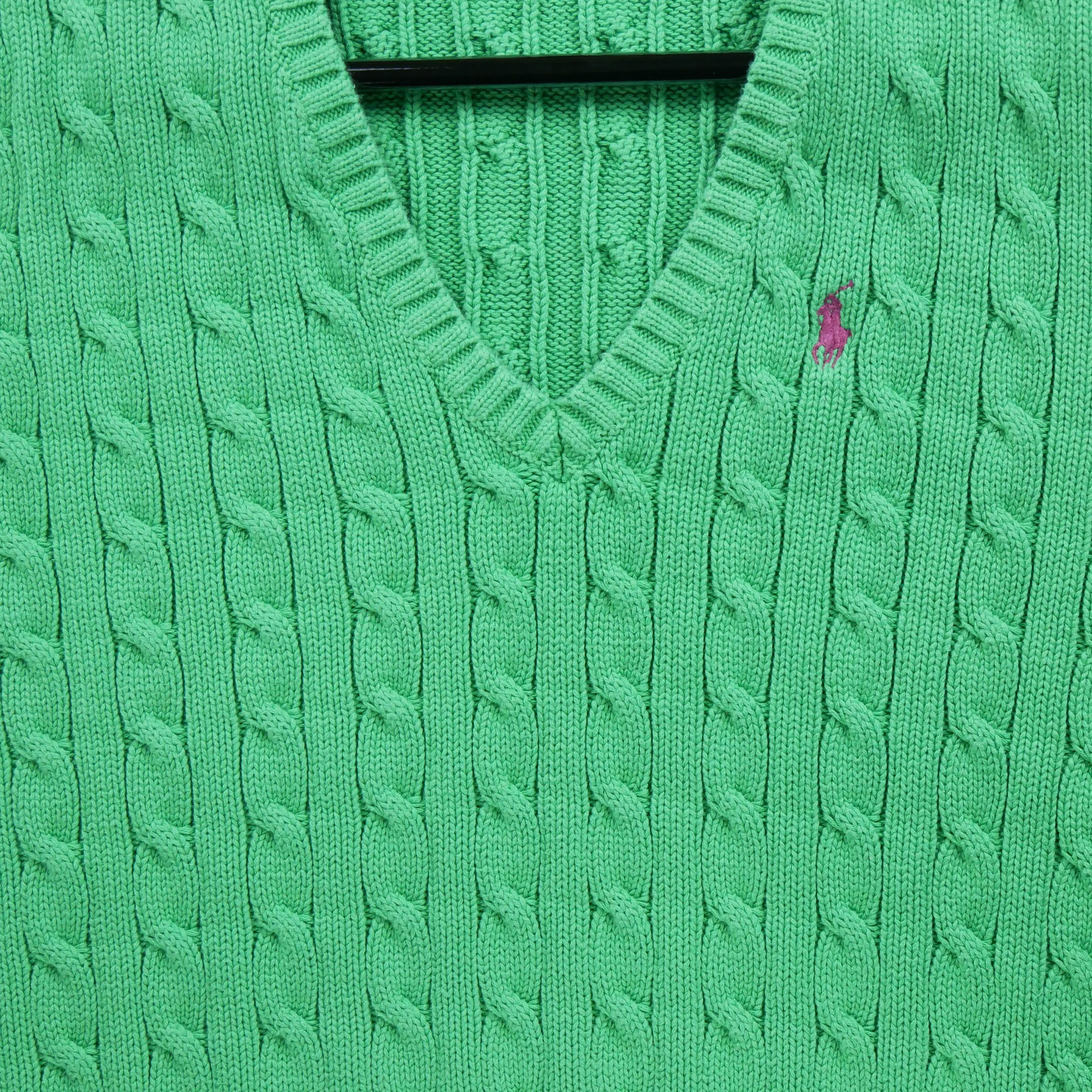 Pull Femme  en maille torsadée Vert 3