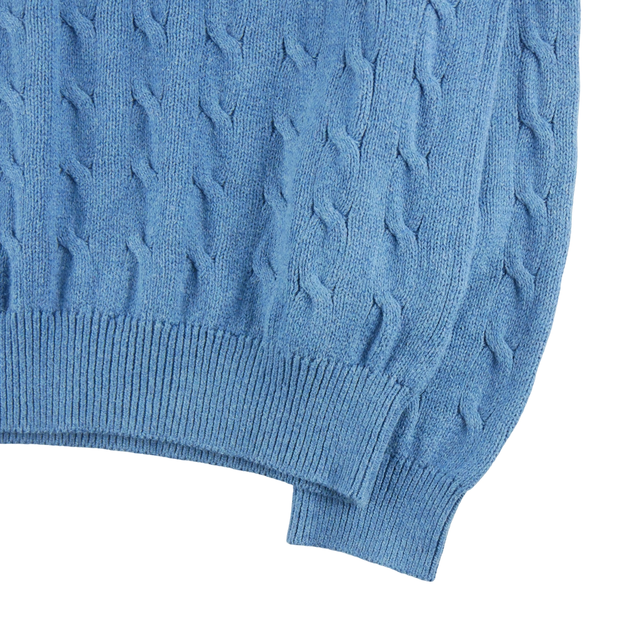 Pull Homme  Cable Knit Bleu clair 5