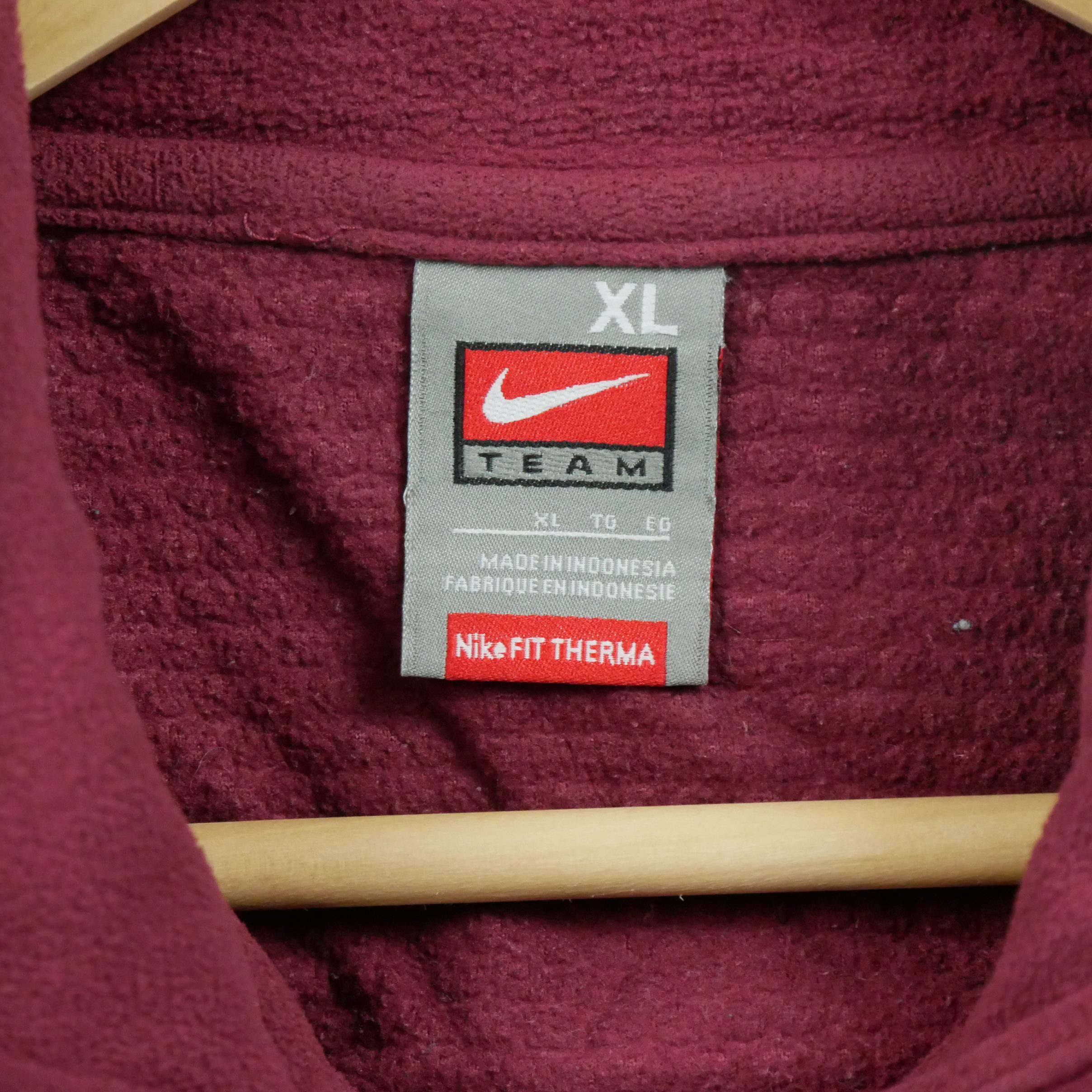 Pull polaire Homme  Bordeaux 9