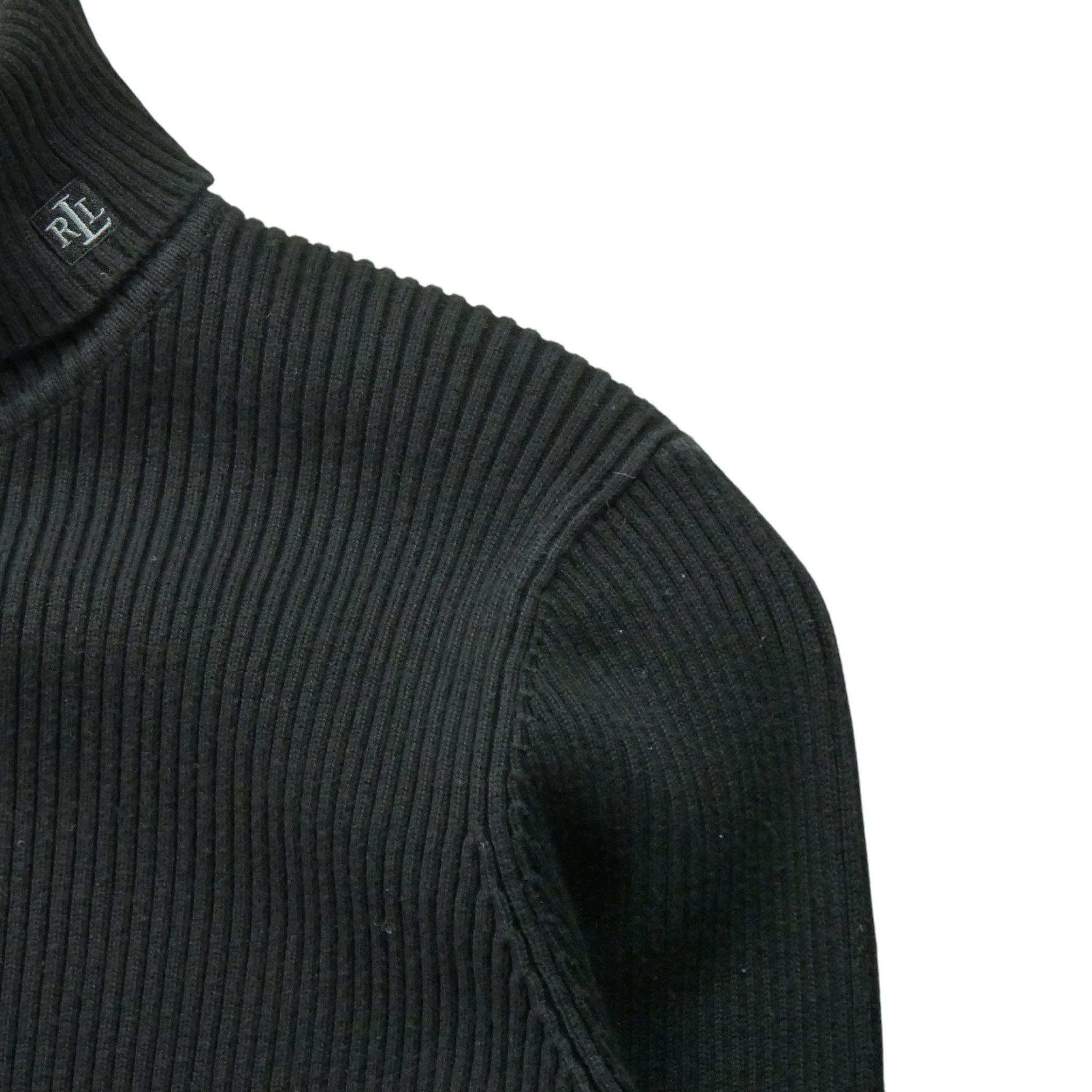 Pull Femme  col roulé Noir 4