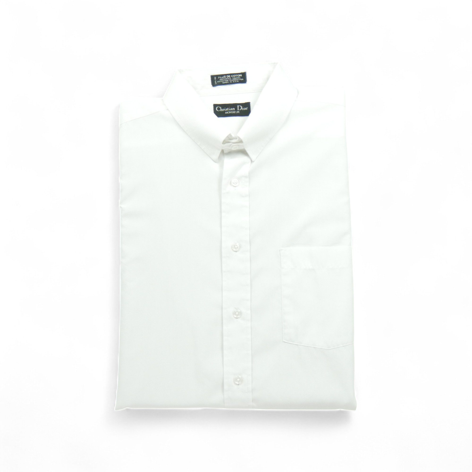 Chemise classiques Homme uni Blanc 1