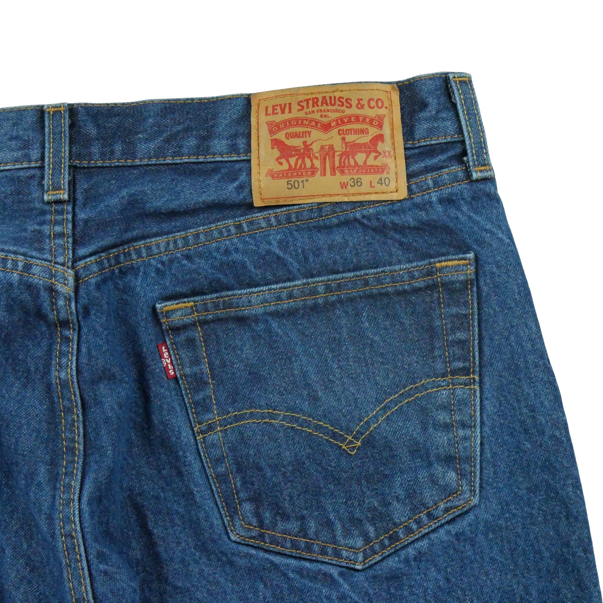 Jean Homme Levis 501 Bleu 4