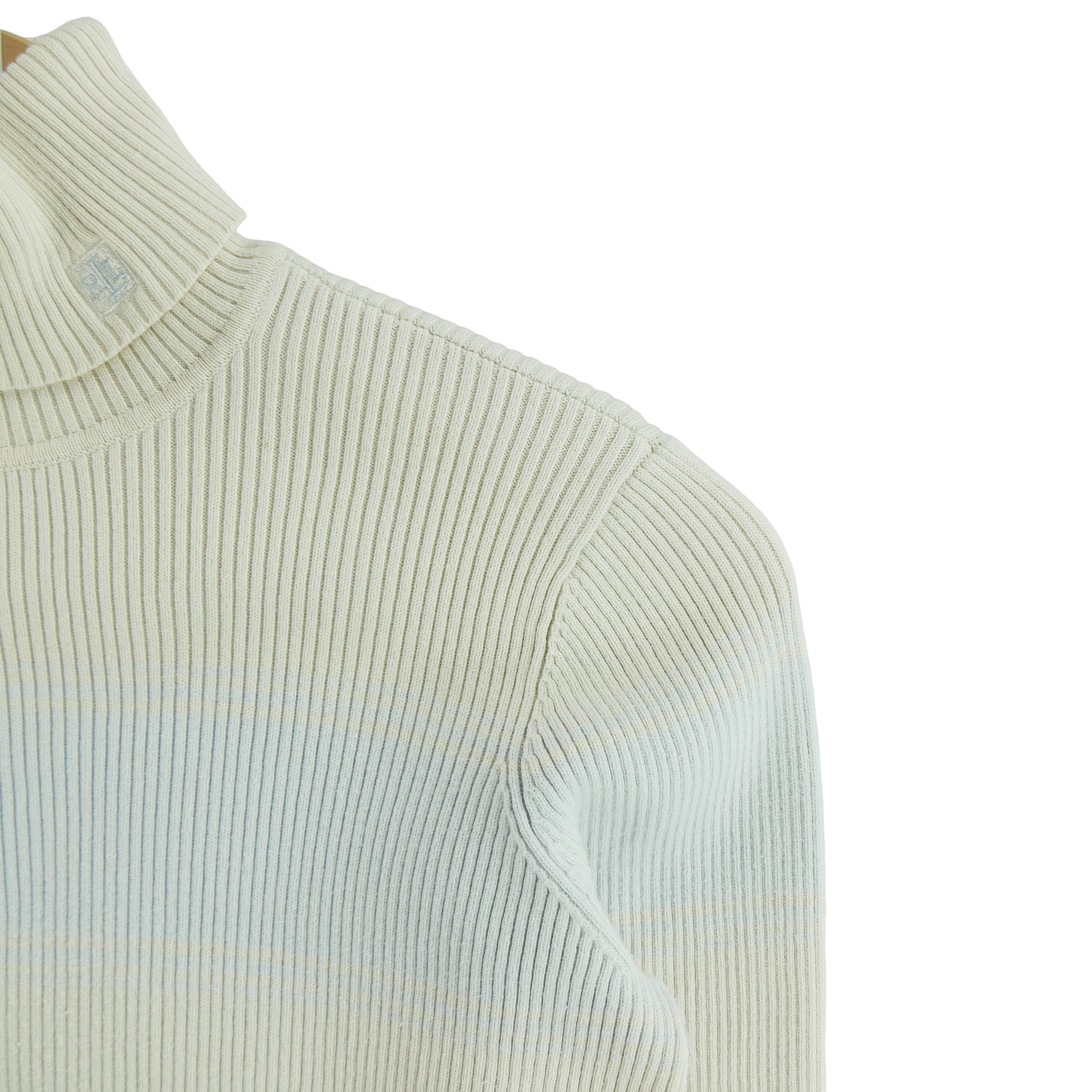 Pull Femme  col roulé Beige 3