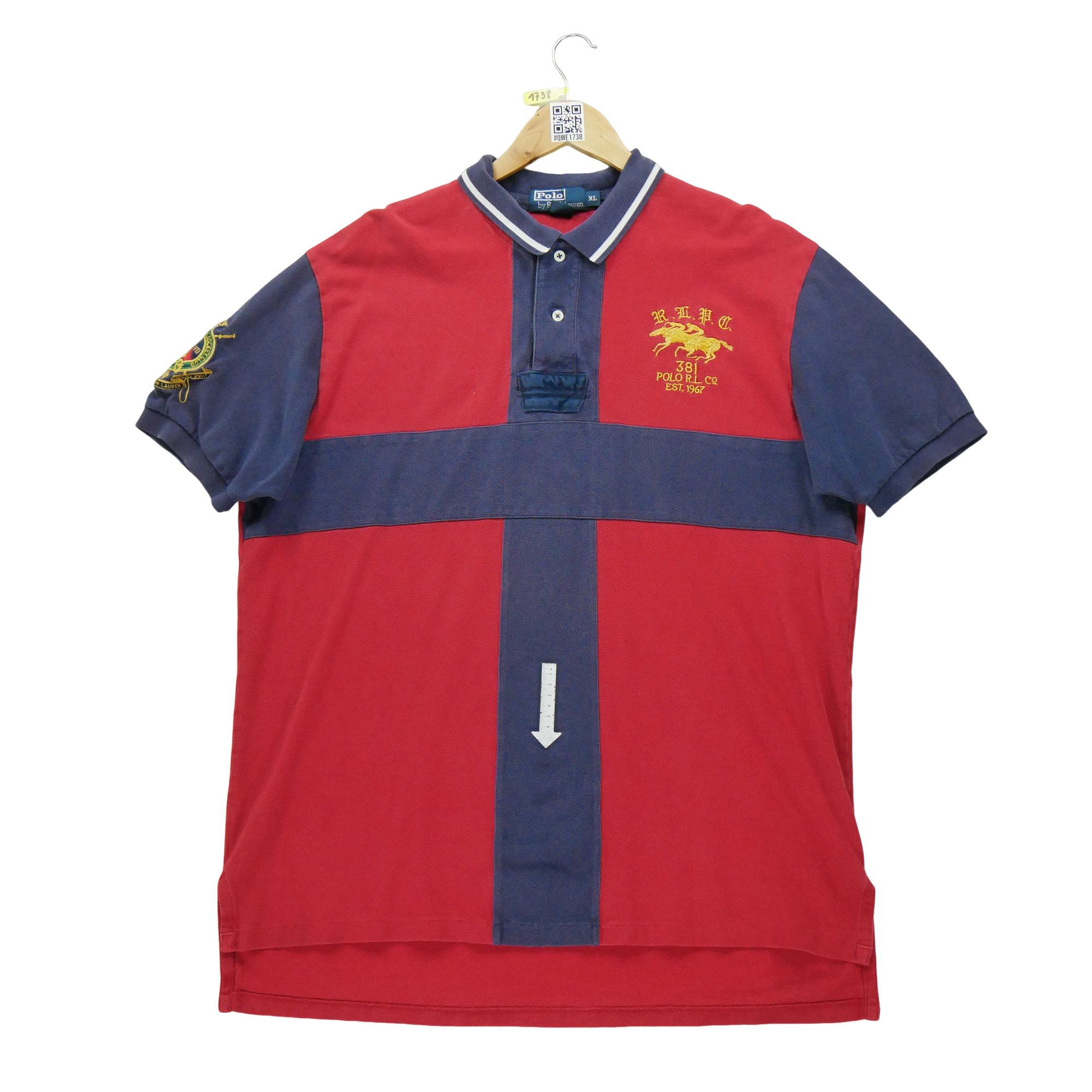 Polo manches courtes Homme  Rouge 4