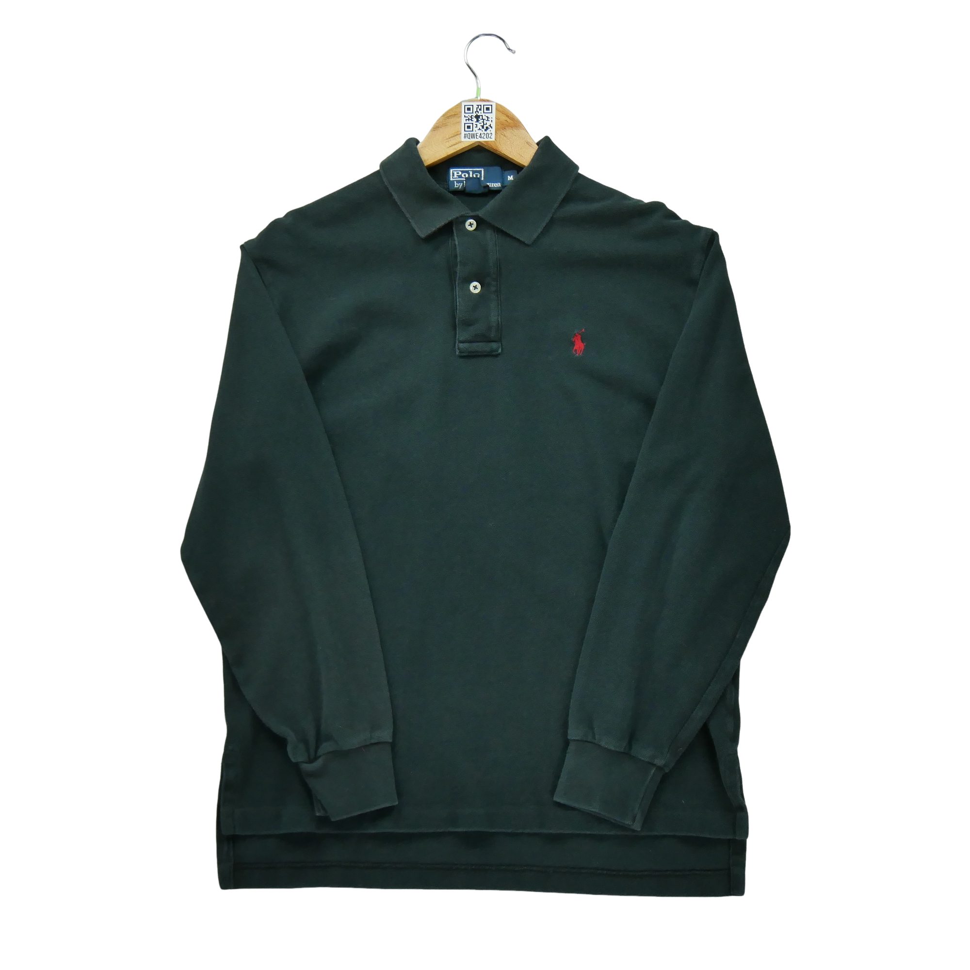 Polo manches longues Homme  Noir 2