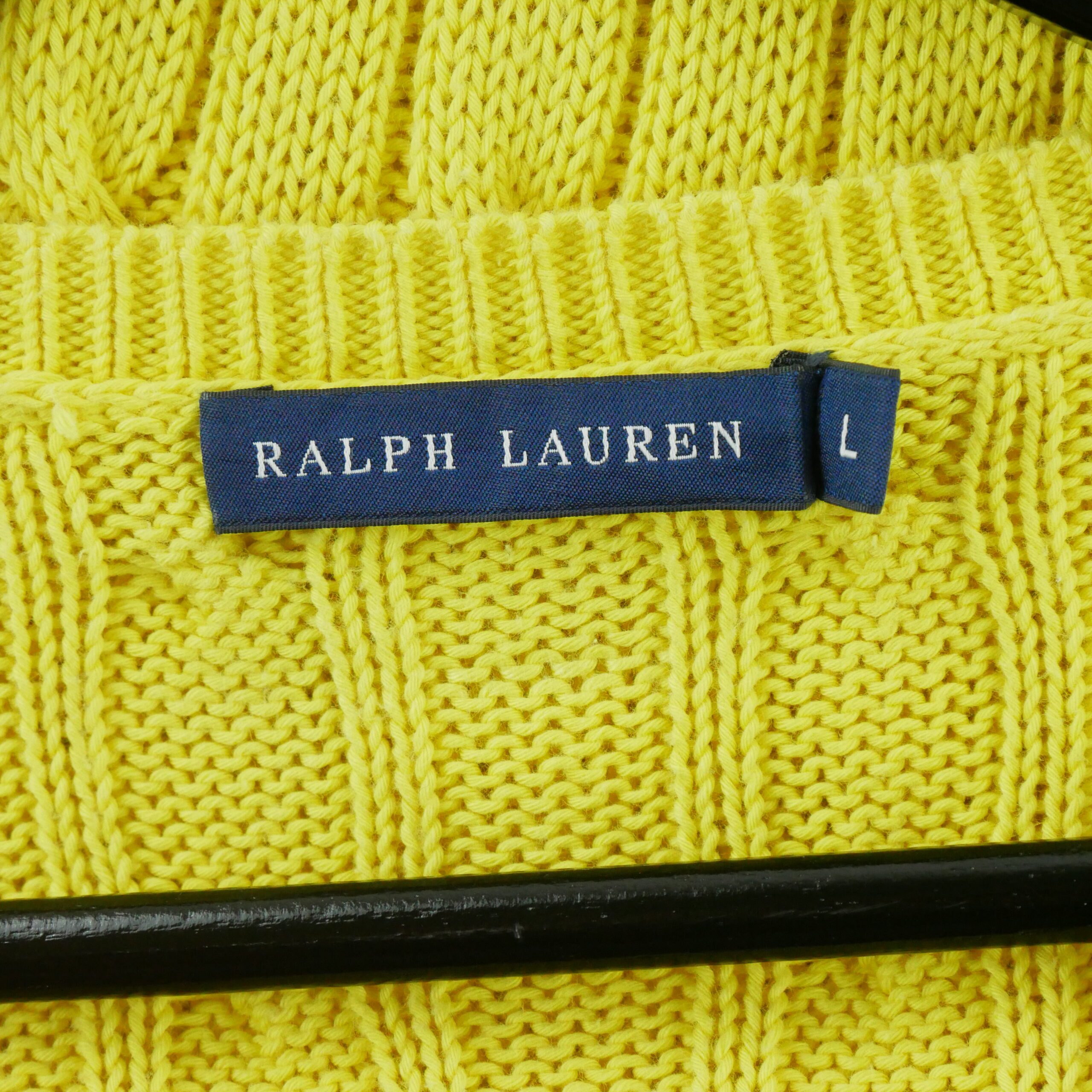 Pull Femme  Cable Knit Torsadée Jaune 8