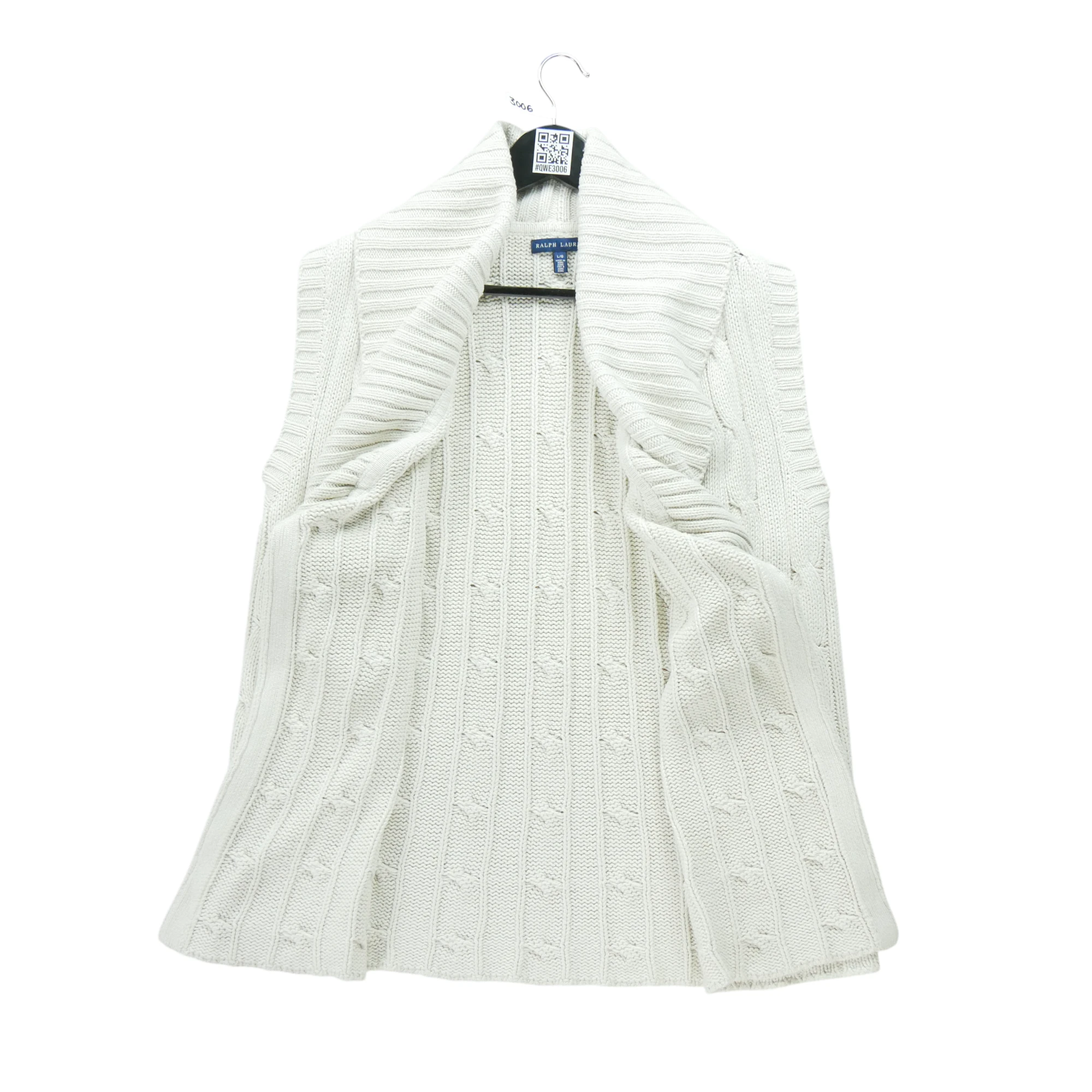 Gilets Femme  100% soie Blanc 3