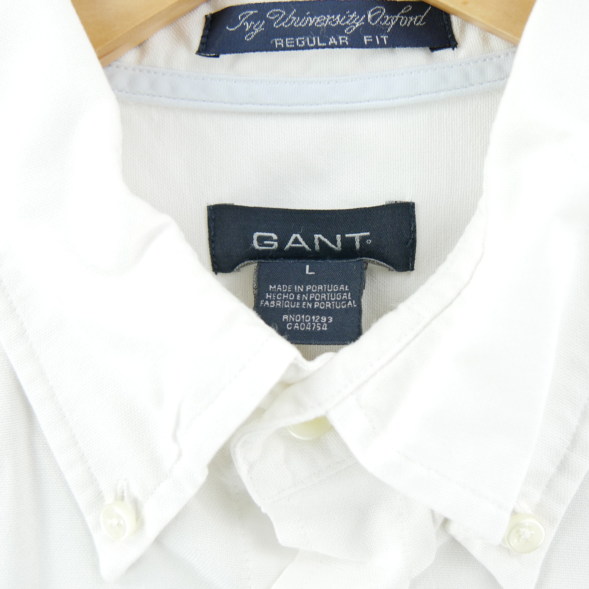Chemise classiques Homme uni Blanc 5