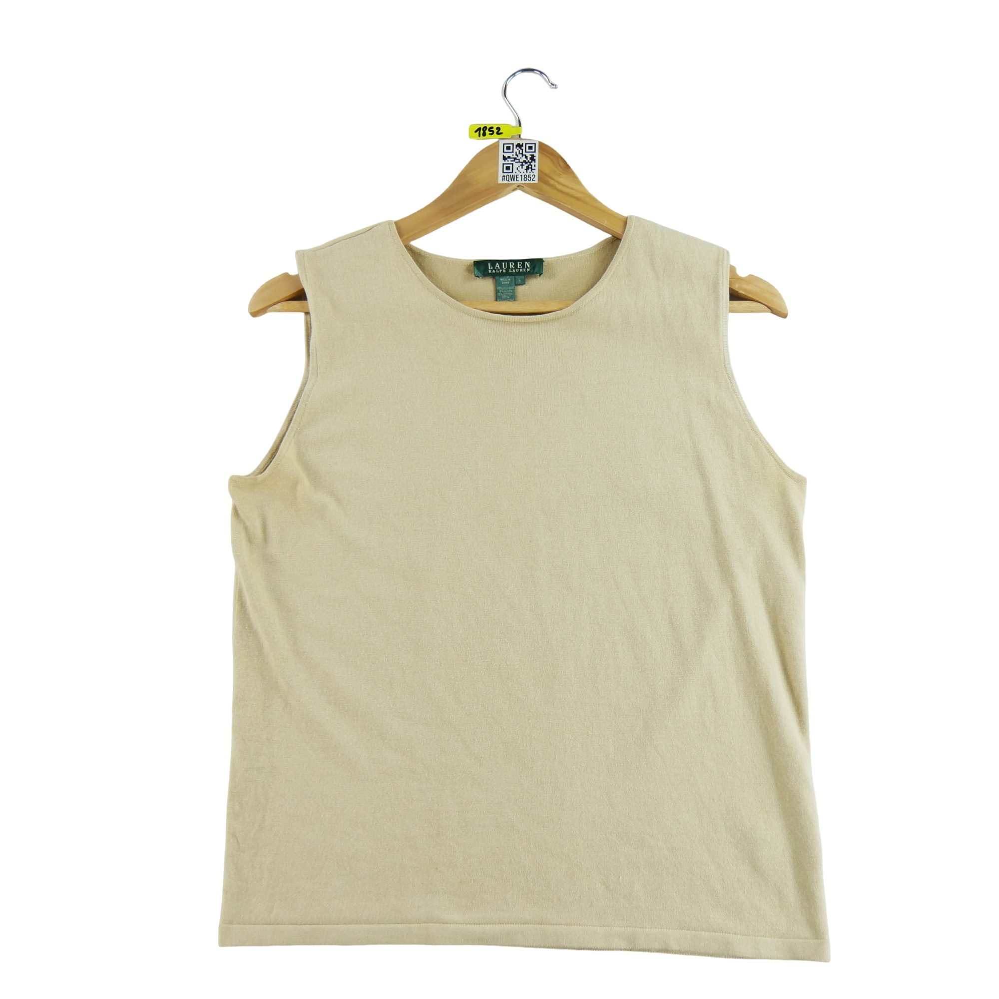 T-shirt sans manches Femme  Beige 1