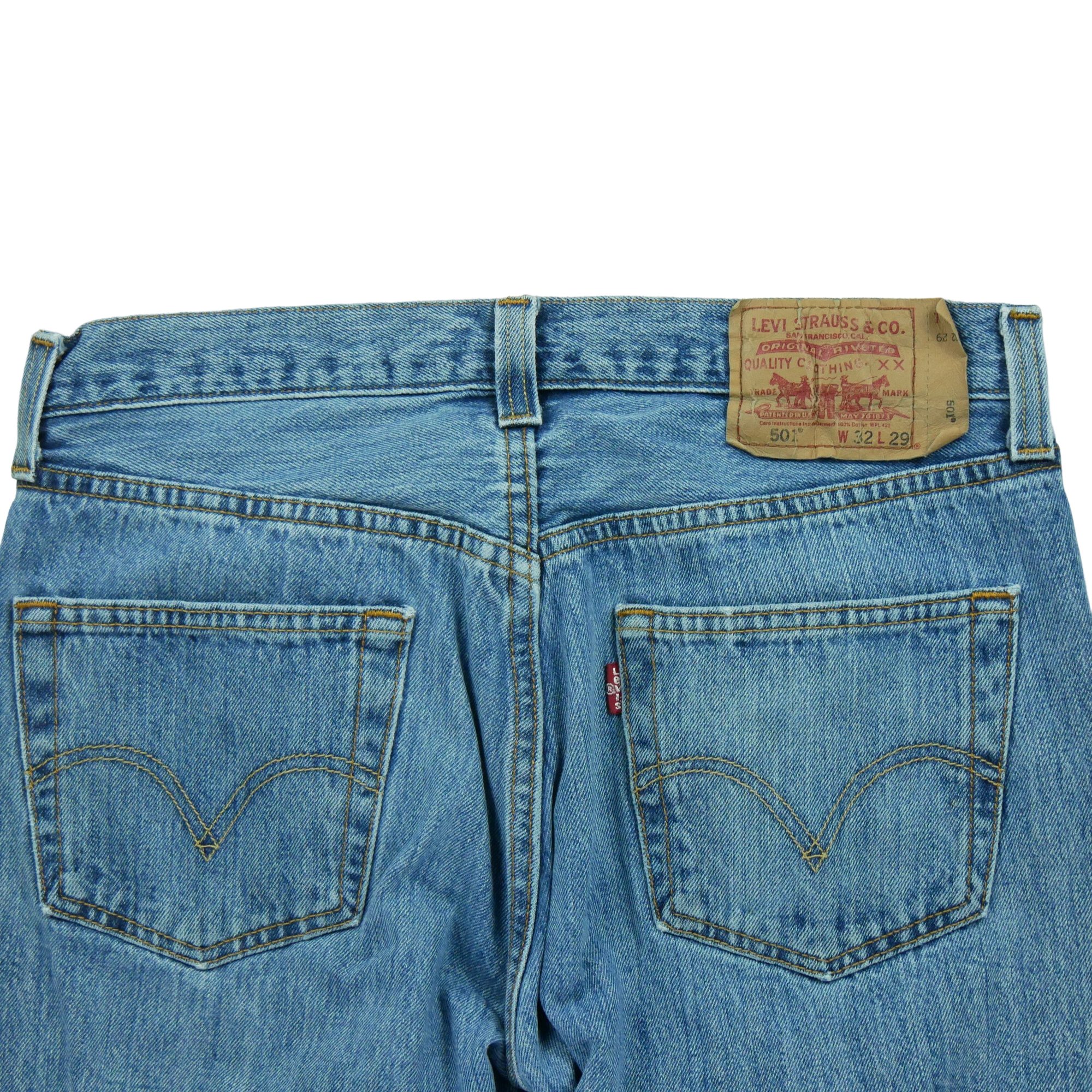 Jean Homme Levis 501 Bleu clair 4