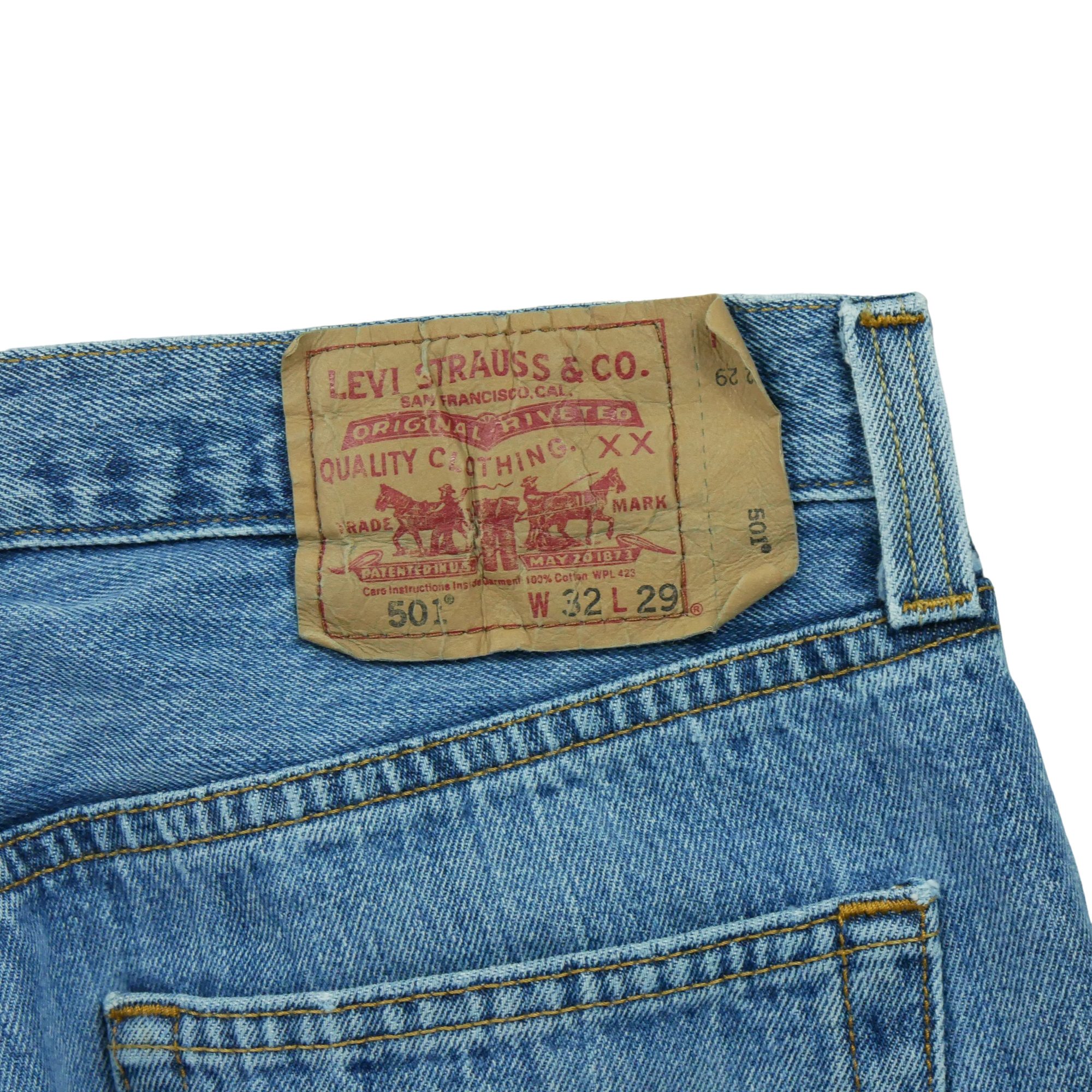 Jean Homme Levis 501 Bleu clair 8