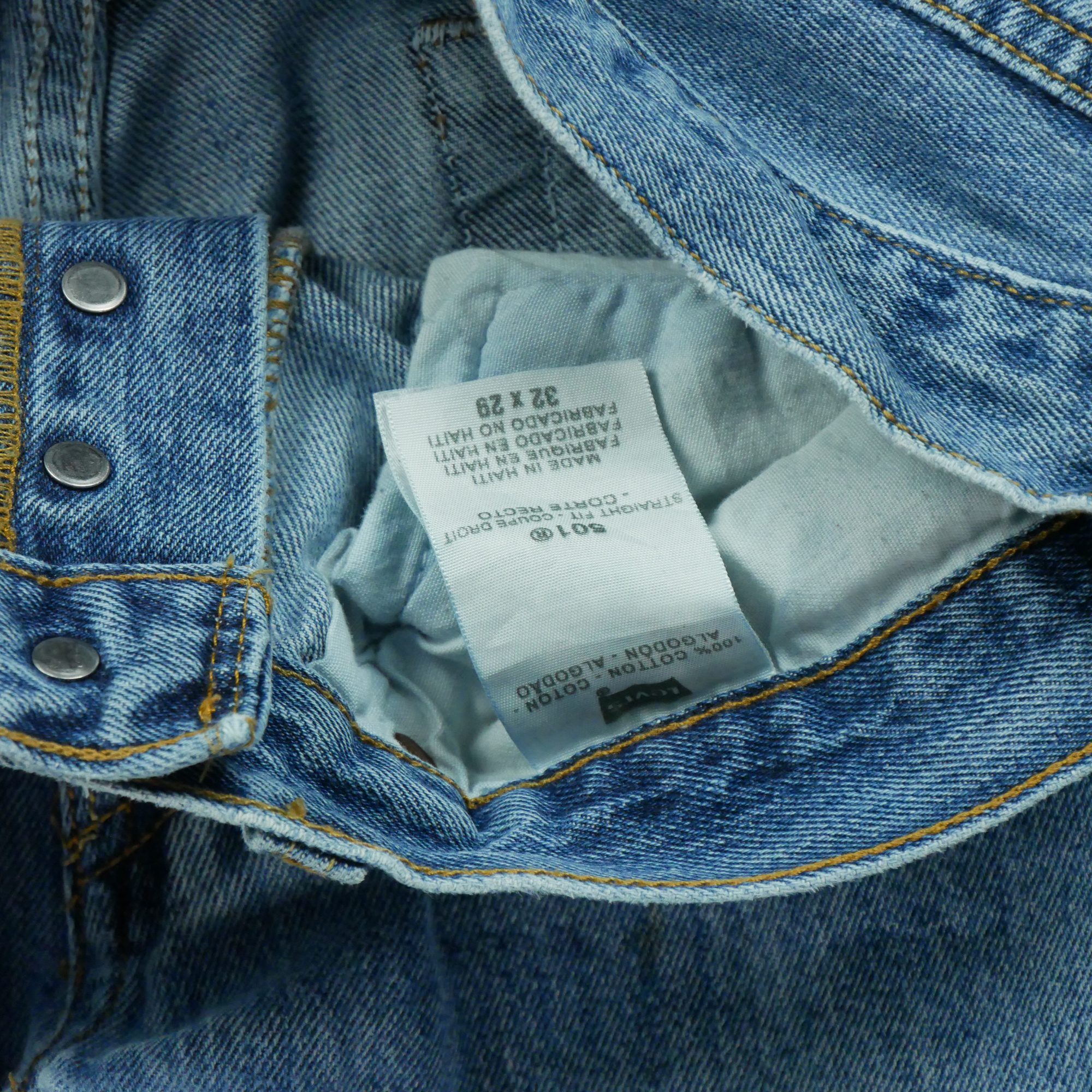 Jean Homme Levis 501 Bleu clair 9