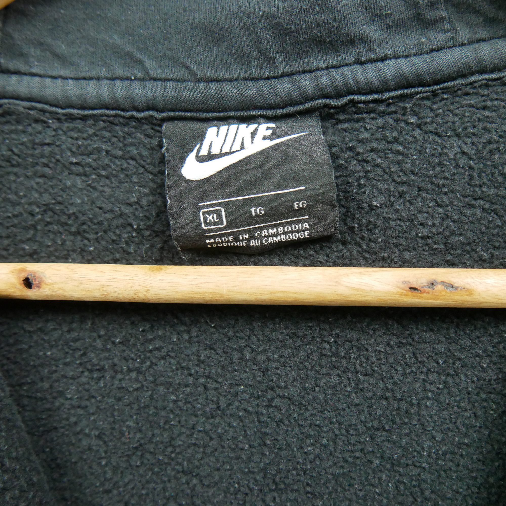 Sweat à capuche Homme  full zip Noir 8