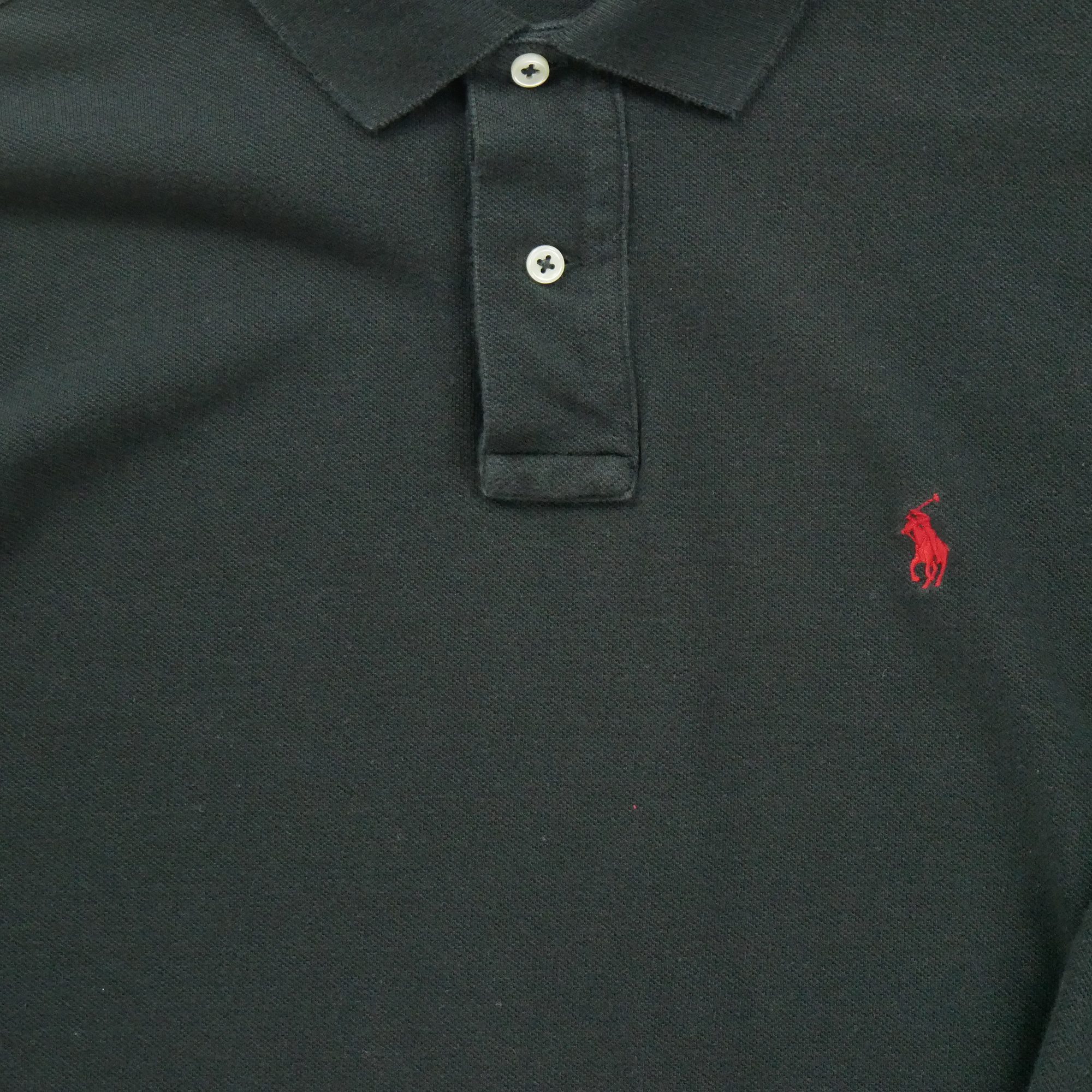 Polo manches longues Homme  Noir 4
