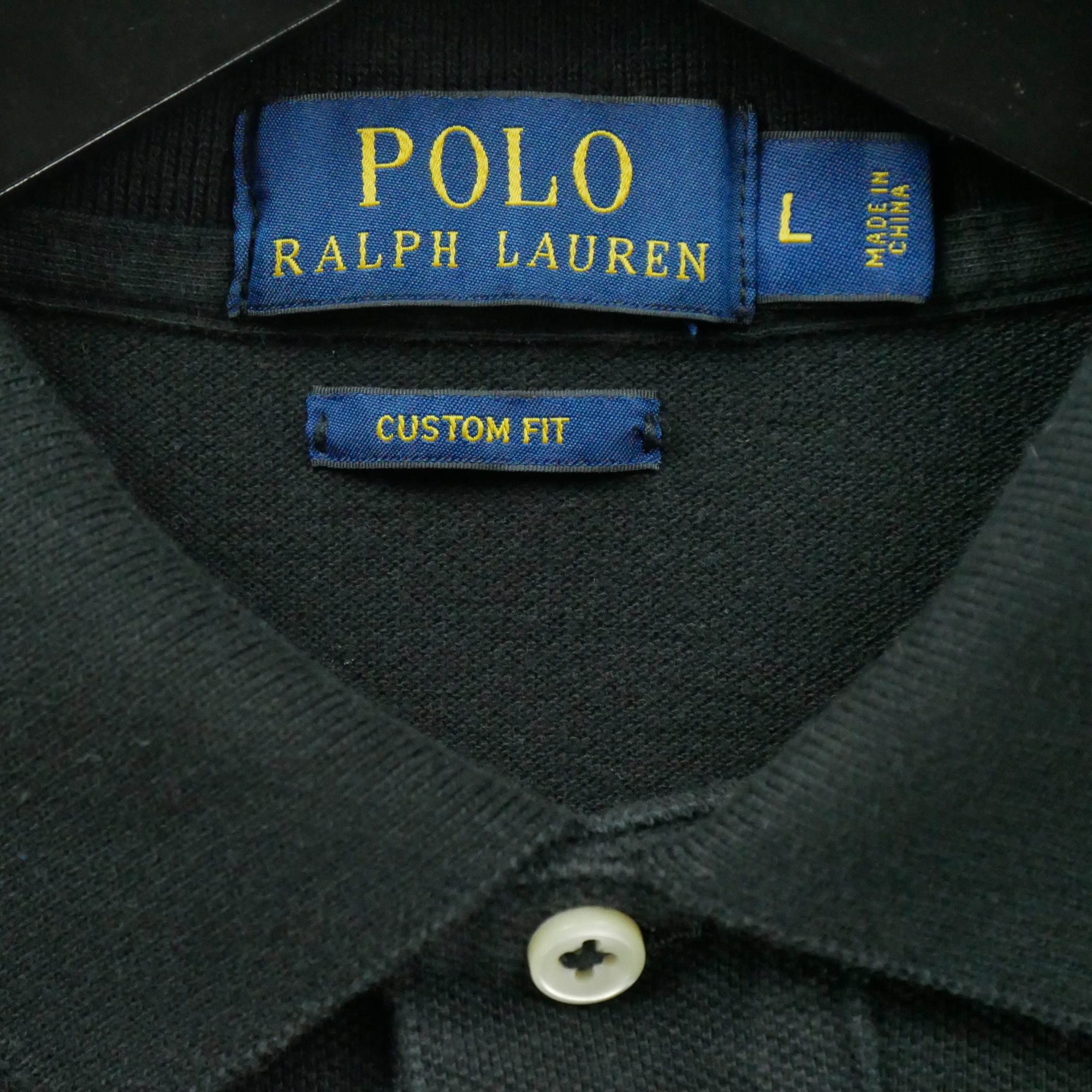 Polo manches longues Homme  Noir 6